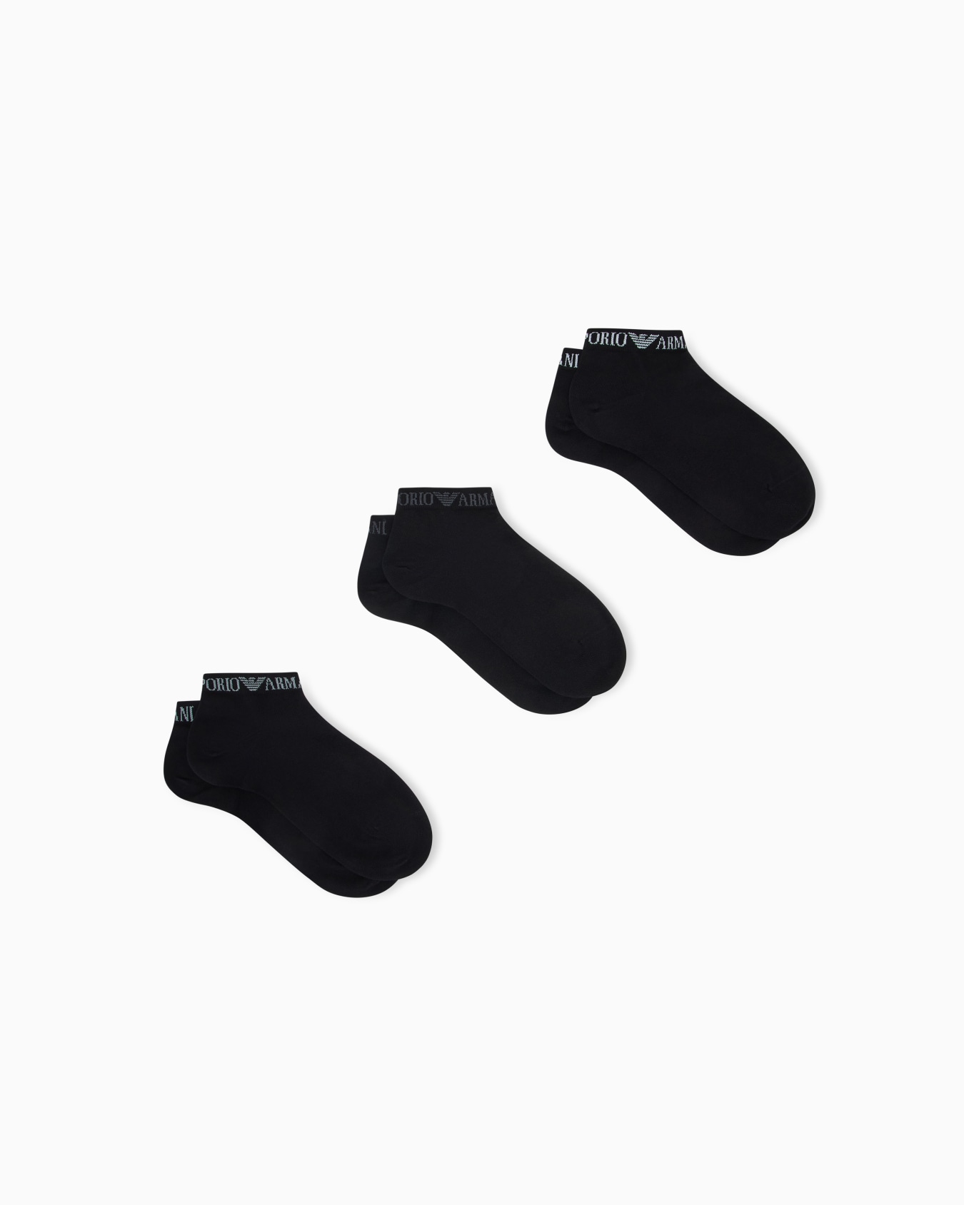 Three-pack of Extended logo ankle socks Slide 0