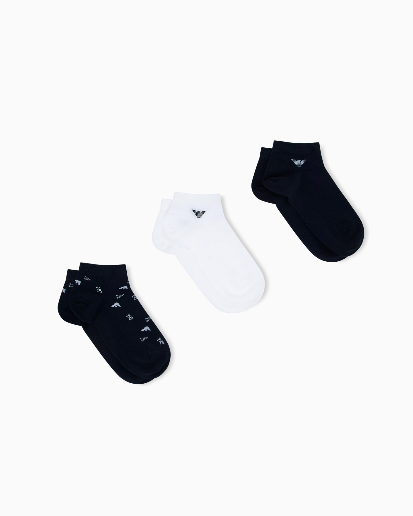 Three-pack of ankle socks with logo Slide 0
