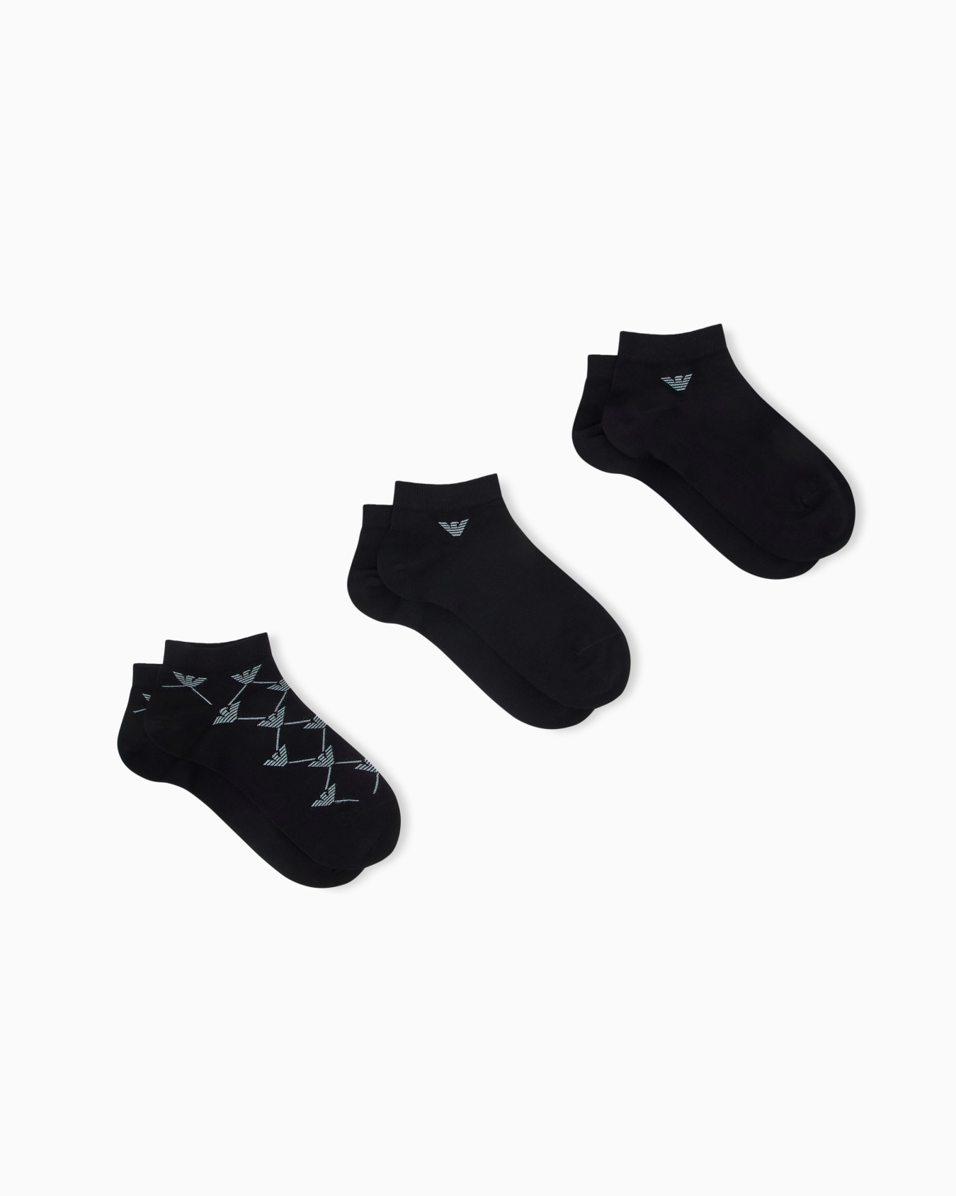 Three-pack of ankle socks with logo Slide 0
