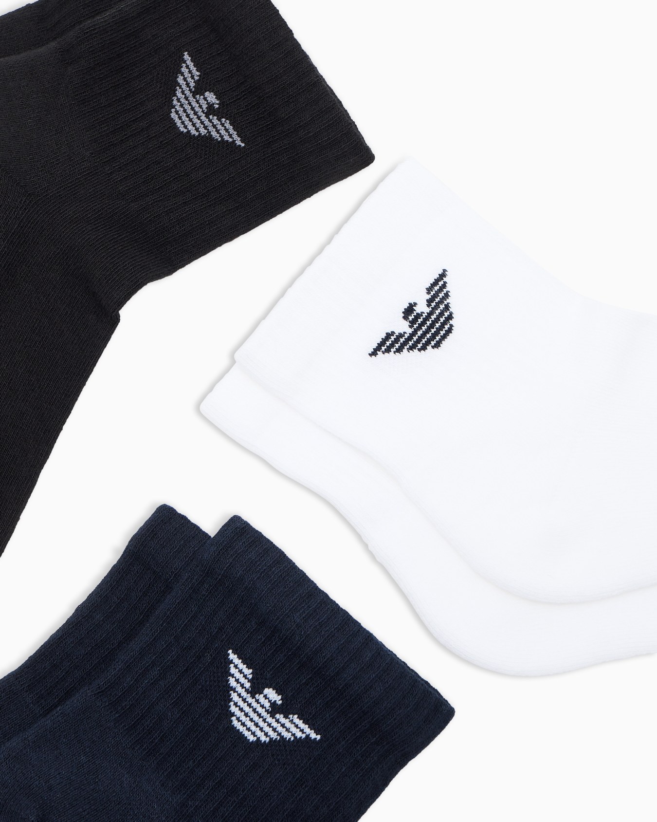 Lot de 3 paires de chaussettes courtes en éponge Sporty Diapositive 1