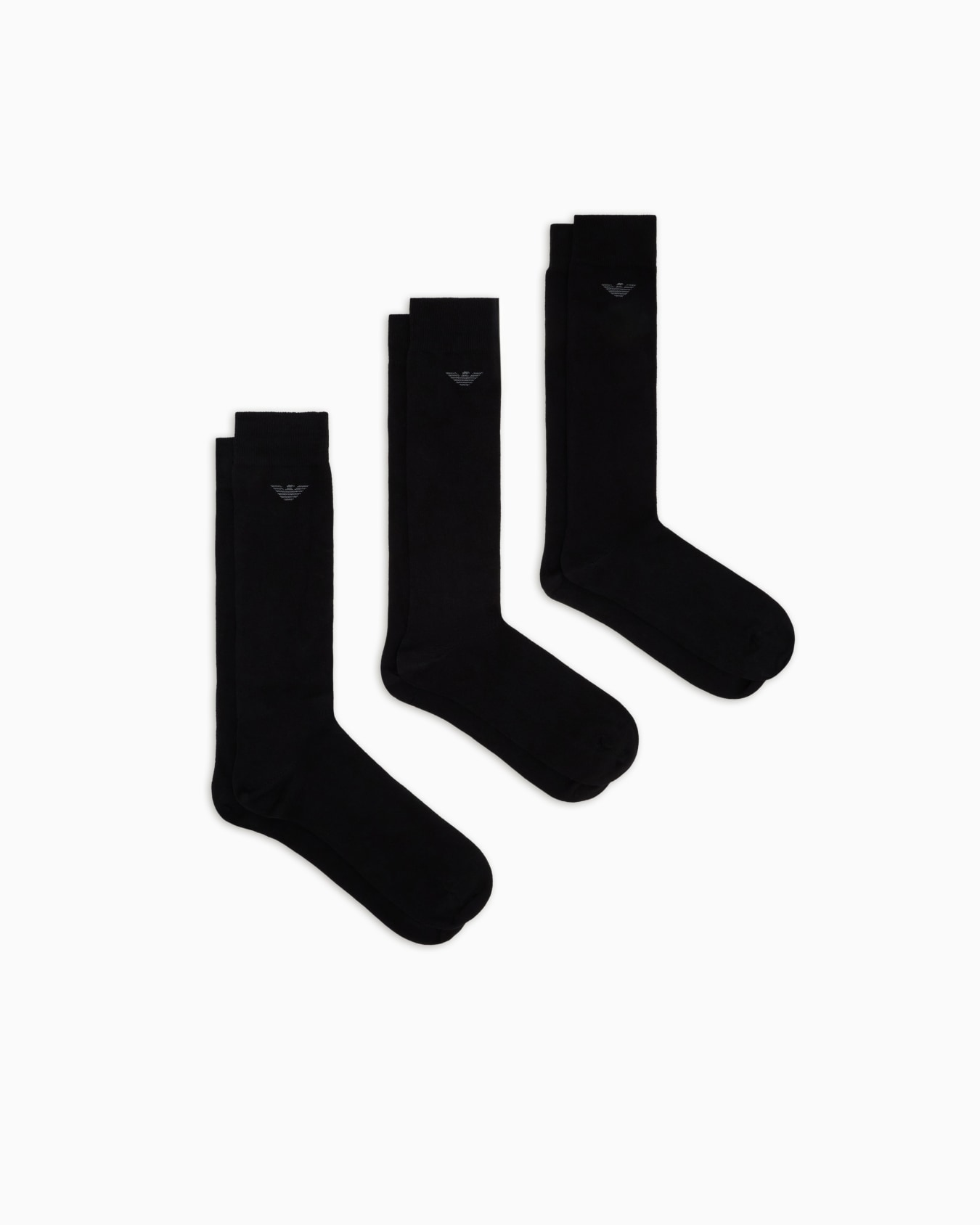 Three-pack of Casual knee-high socks with eagle Slide 0