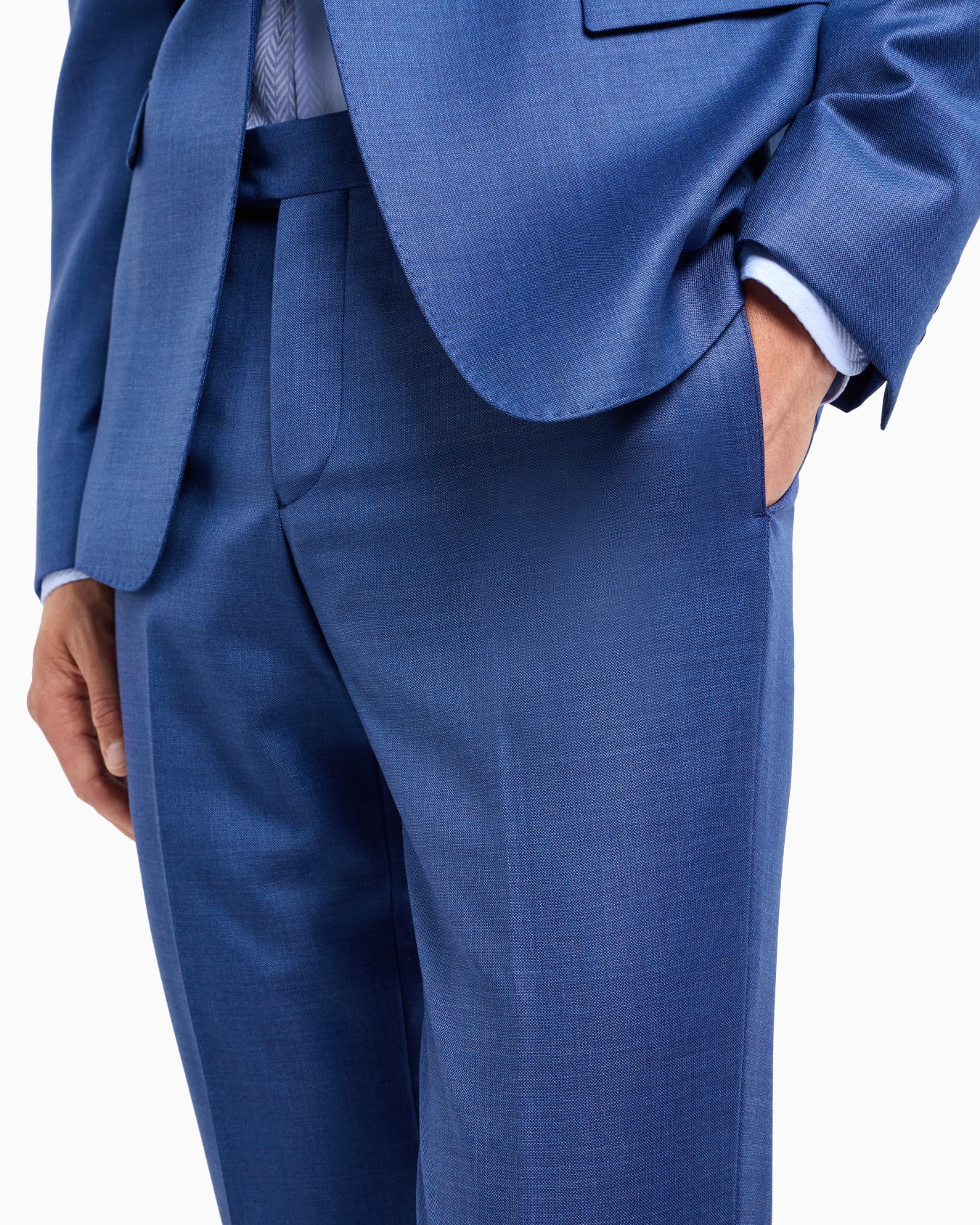 Single-breasted slim-fit suit in a silky-finish grisaille Slide 5