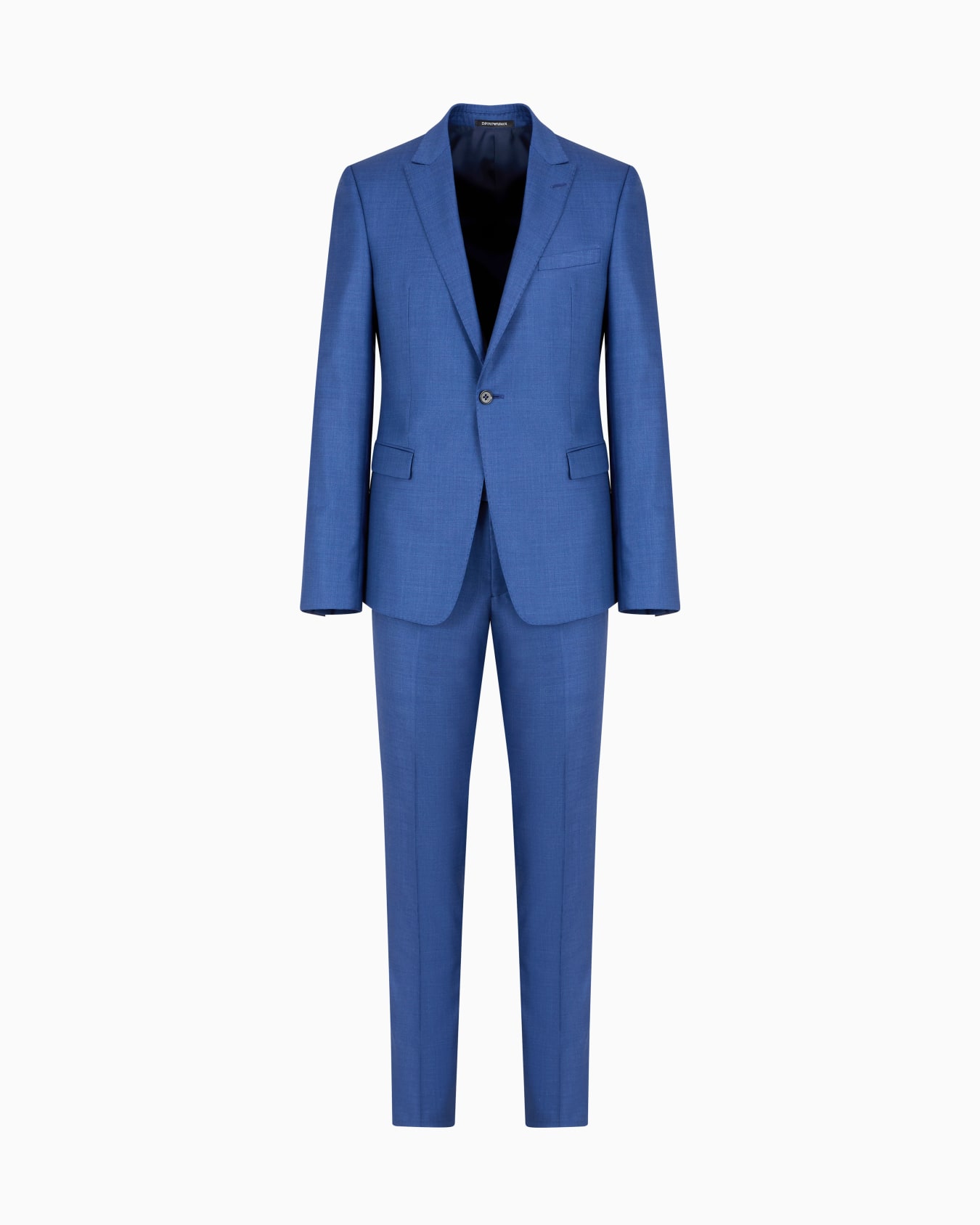 Single-breasted slim-fit suit in a silky-finish grisaille Slide 0