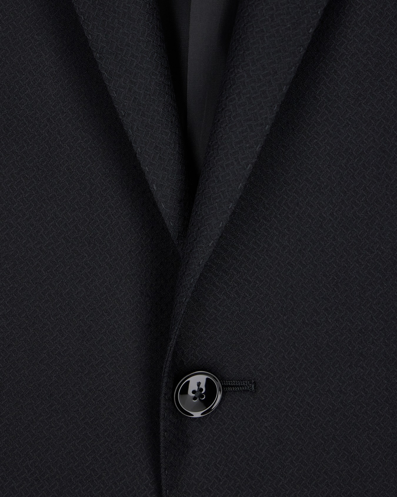 Costume doublé en laine vierge avec micro motif Diapositive 3
