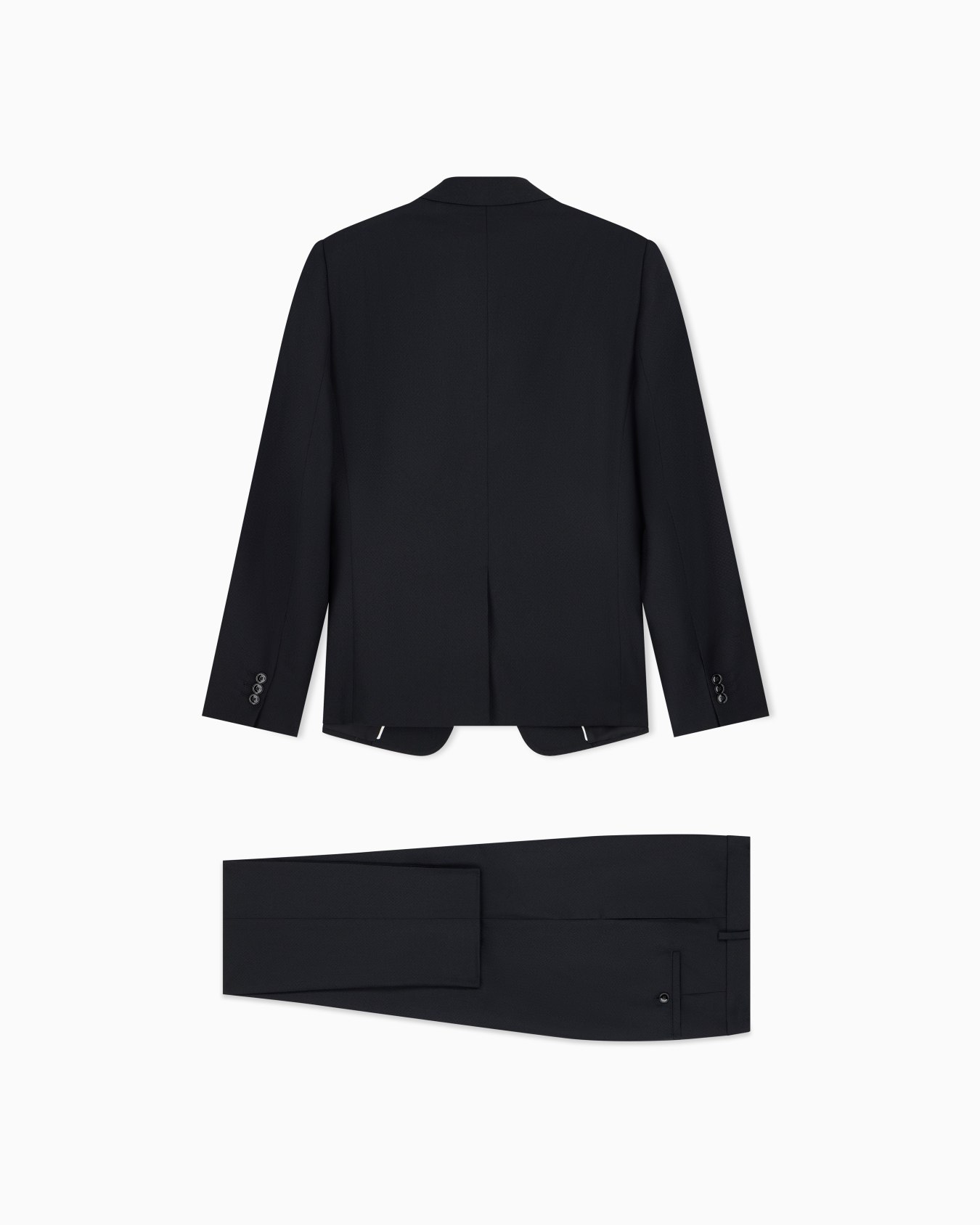 Costume doublé en laine vierge avec micro motif Diapositive 2