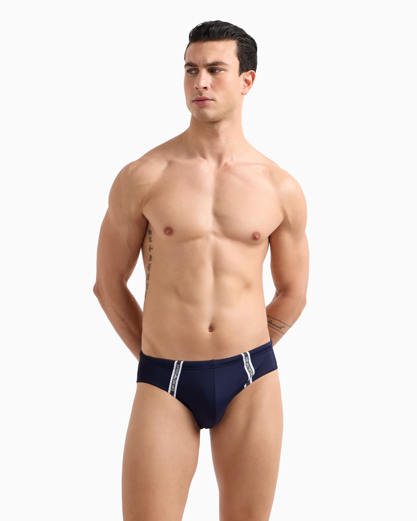 ASV logotape recycled nylon swim briefs Slide 1