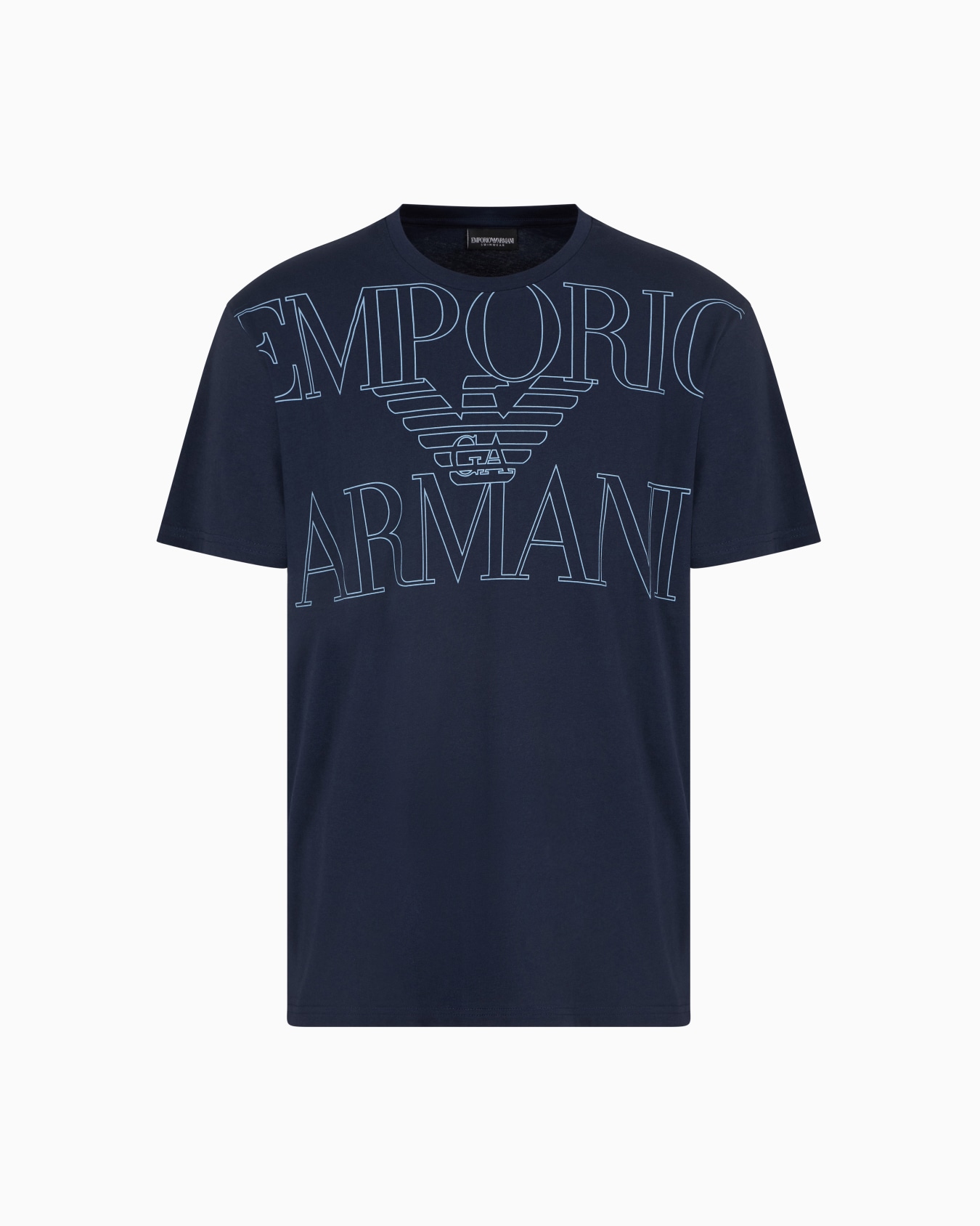 T-shirt de plage en jersey biologique avec imprimé logo audacieux ASV Diapositive 0