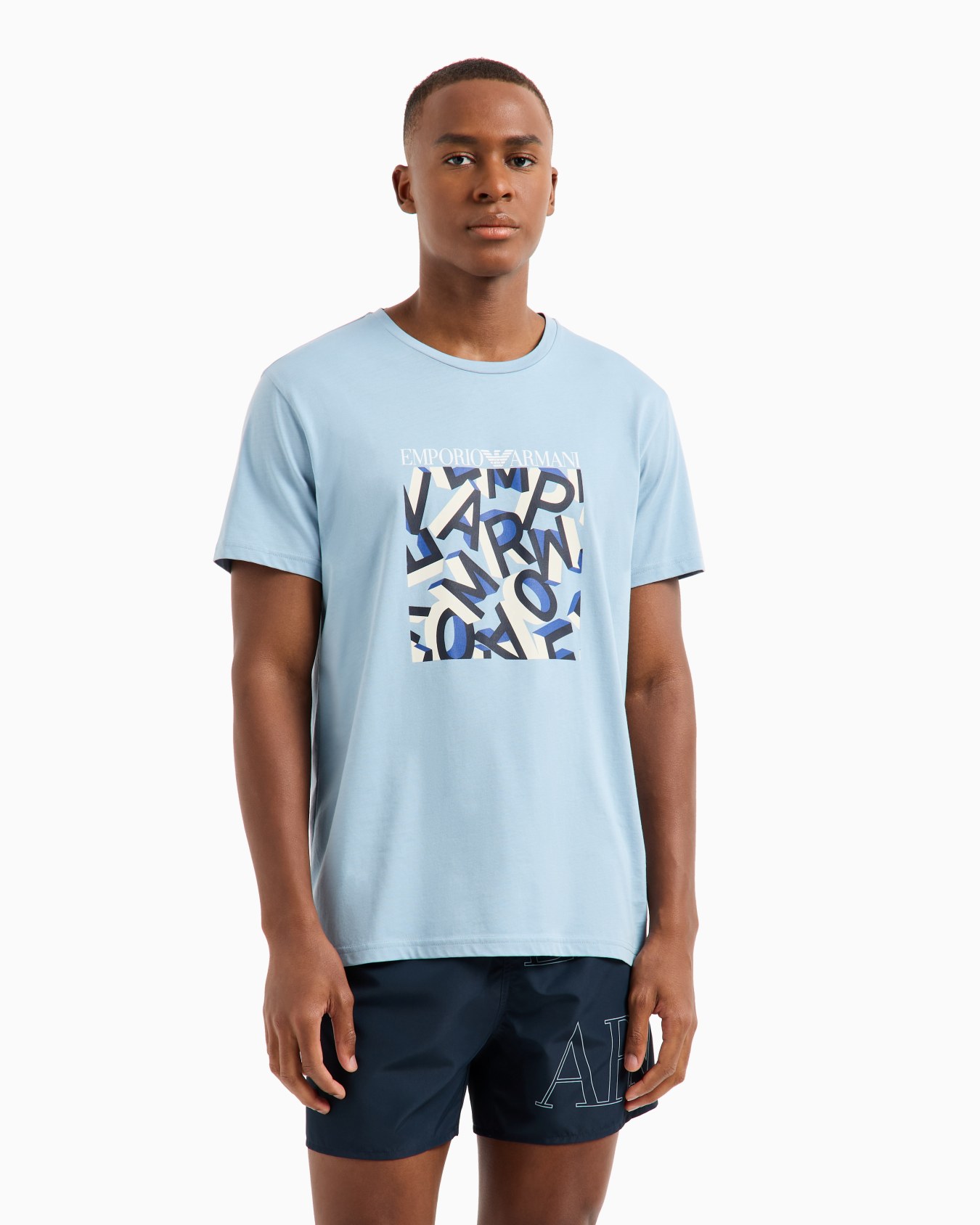 <オンライン限定>ASV ビーチウェア Tシャツ オーガニックジャージー ロゴプリント スライドする 1