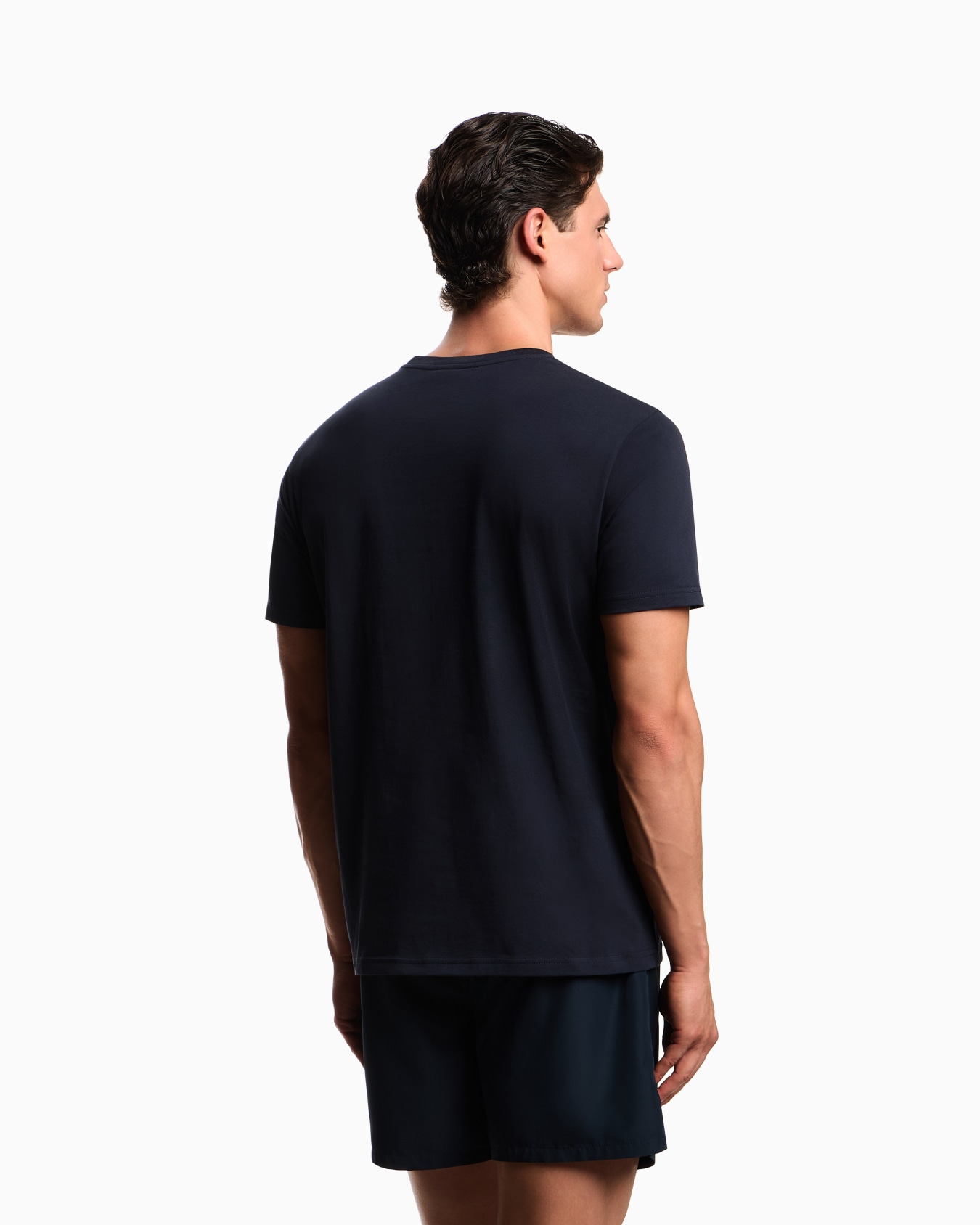 Sea embroidery beachwear T-shirt in jersey Slide 2