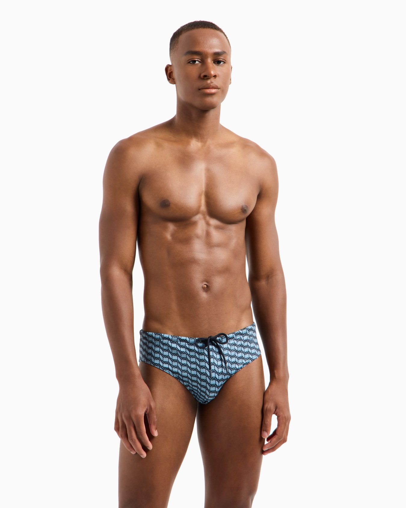 Slip de bain en lycra recyclé avec logo ASV all over ASV Diapositive 1