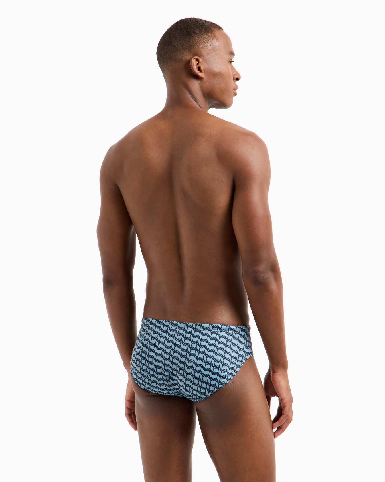 Slip de bain en lycra recyclé avec logo ASV all over ASV Diapositive 2