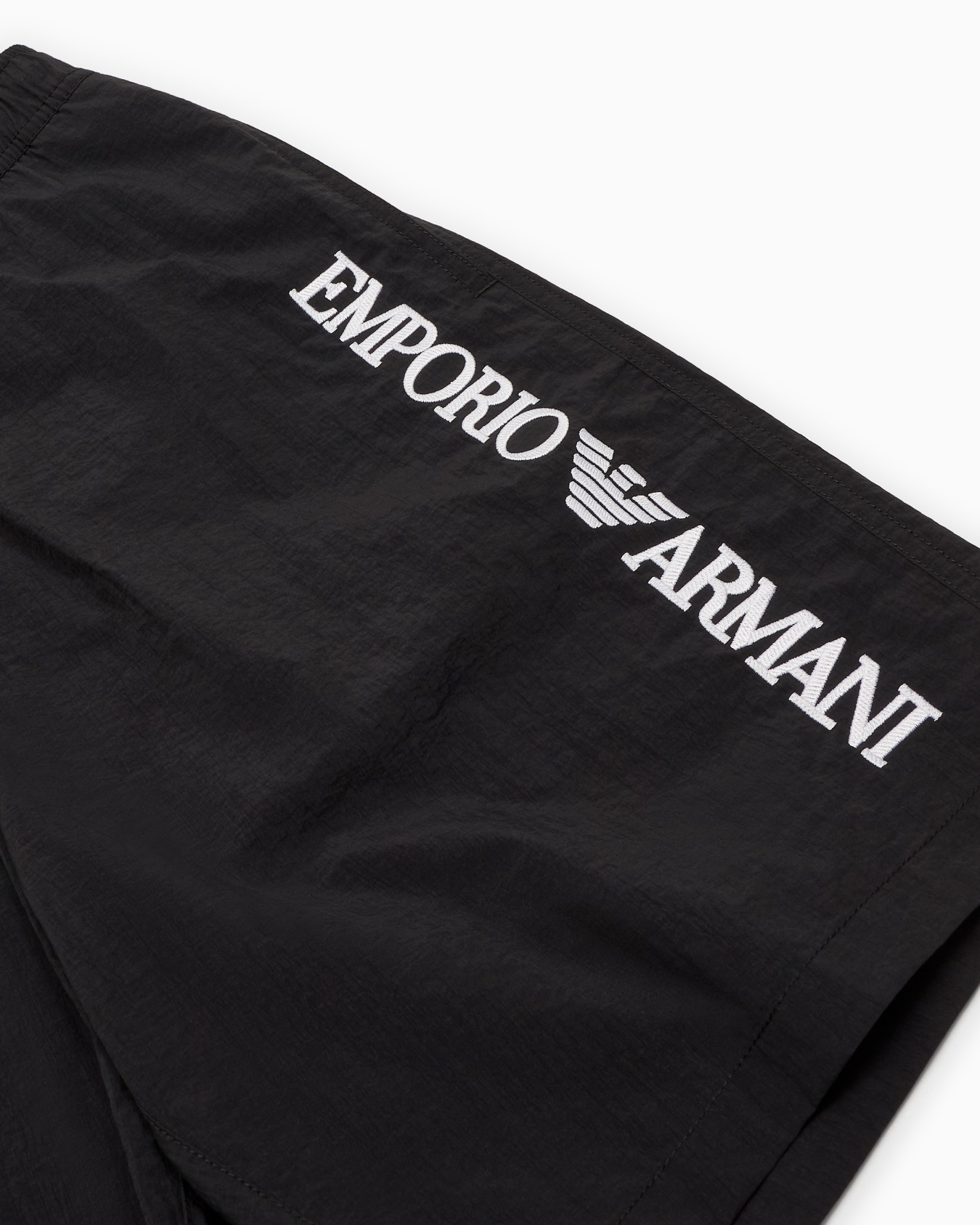 Boardshorts swimwear with vertical logo embroidery Slide 3