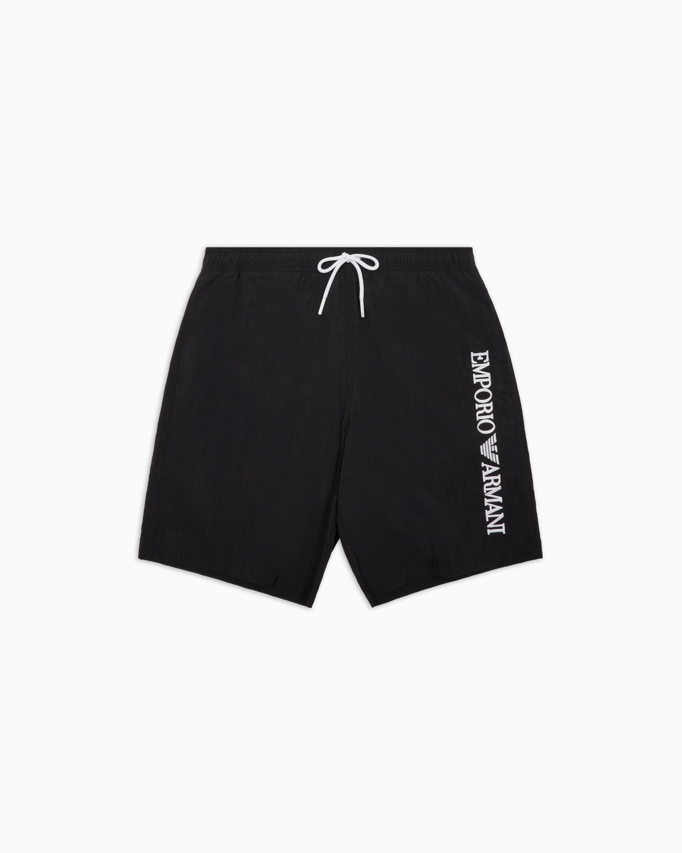 Boardshorts swimwear with vertical logo embroidery Slide 0