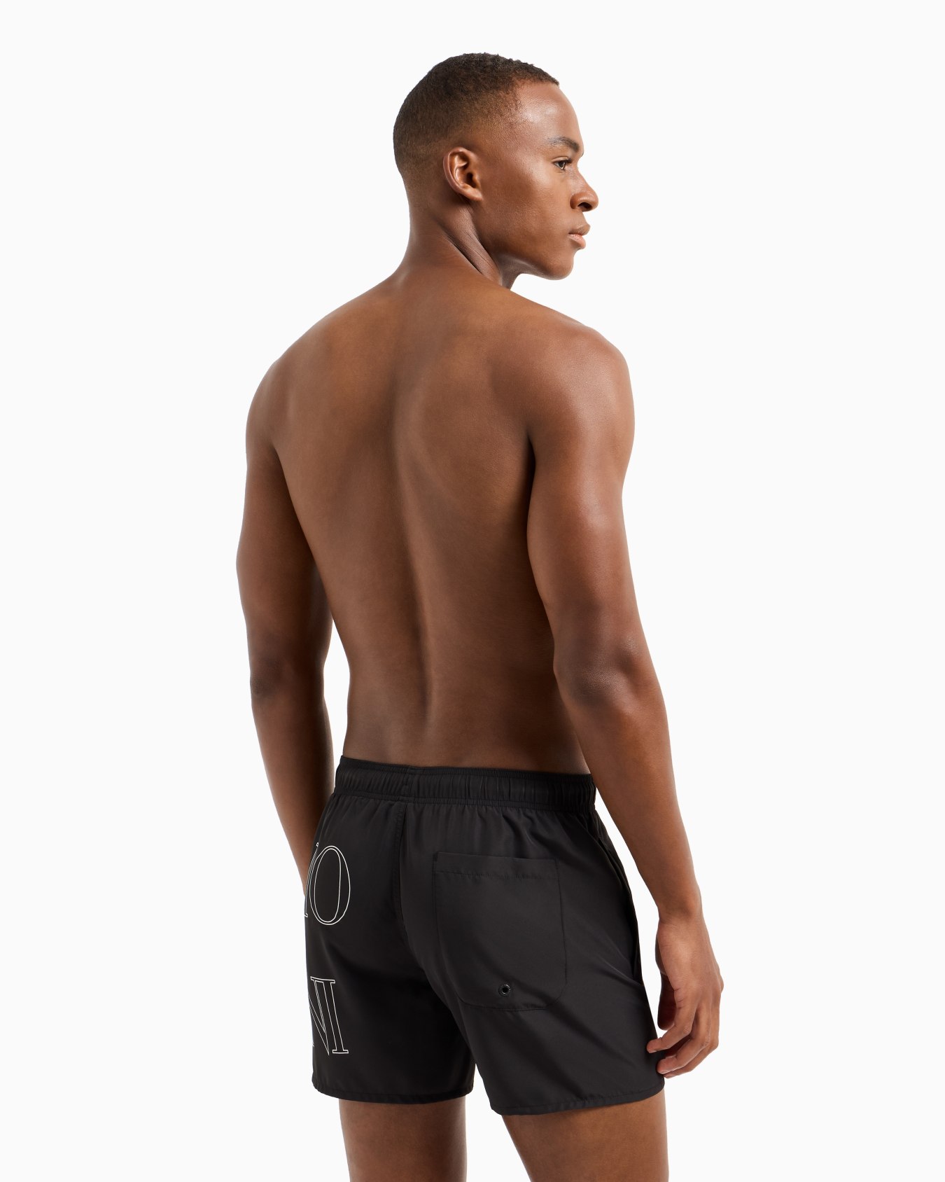 ASV Swim shorts in bold-logo recycled fabric Slide 2