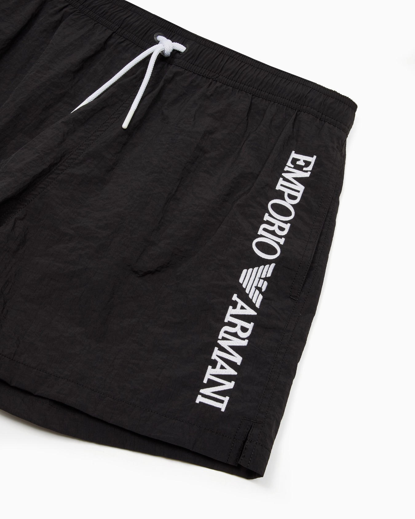 Short de bain avec broderie logo verticale Diapositive 3
