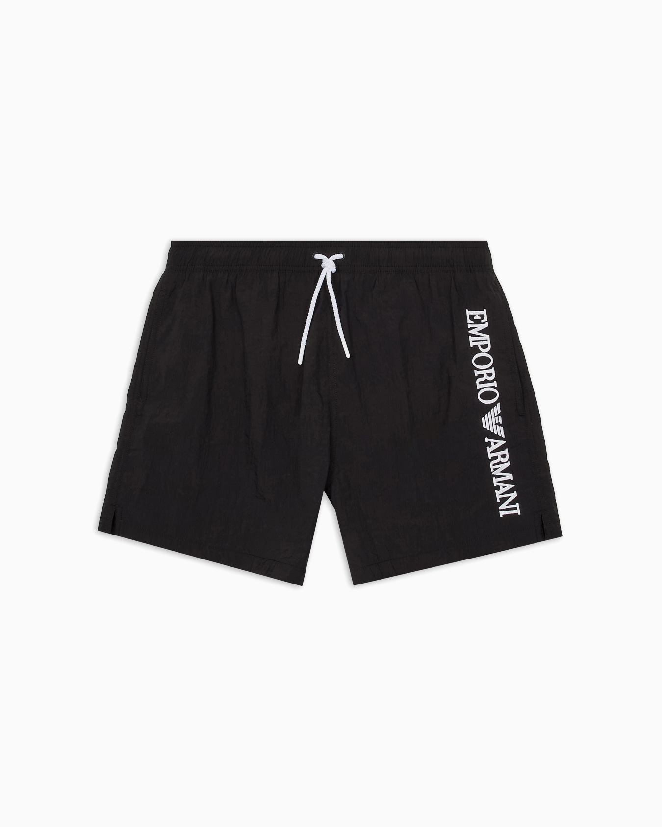 Short de bain avec broderie logo verticale Diapositive 0