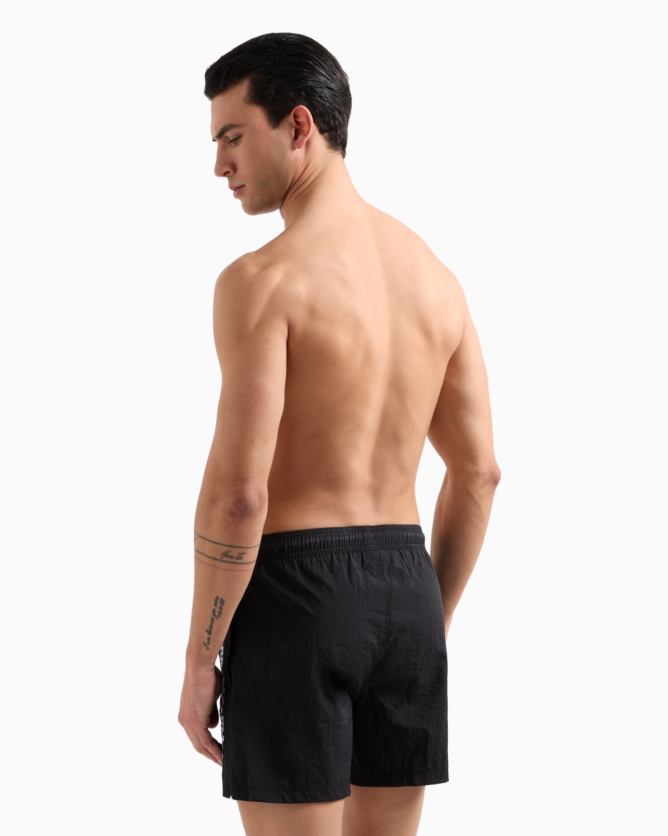 Short de bain avec broderie logo verticale Diapositive 2