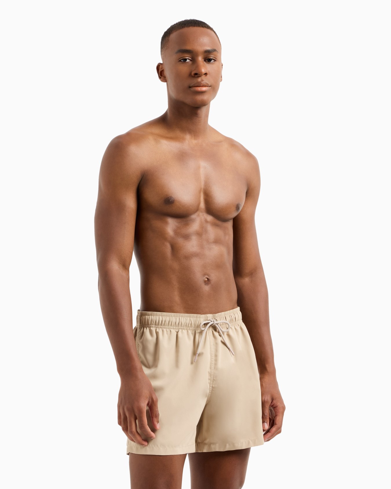 Swim shorts with two-tone eagle embroidery Slide 1