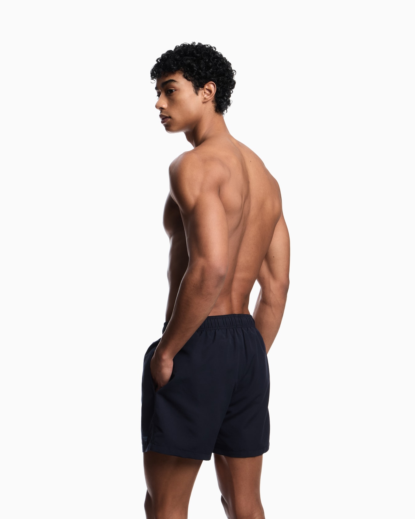 Swim shorts with two-tone eagle embroidery Slide 2