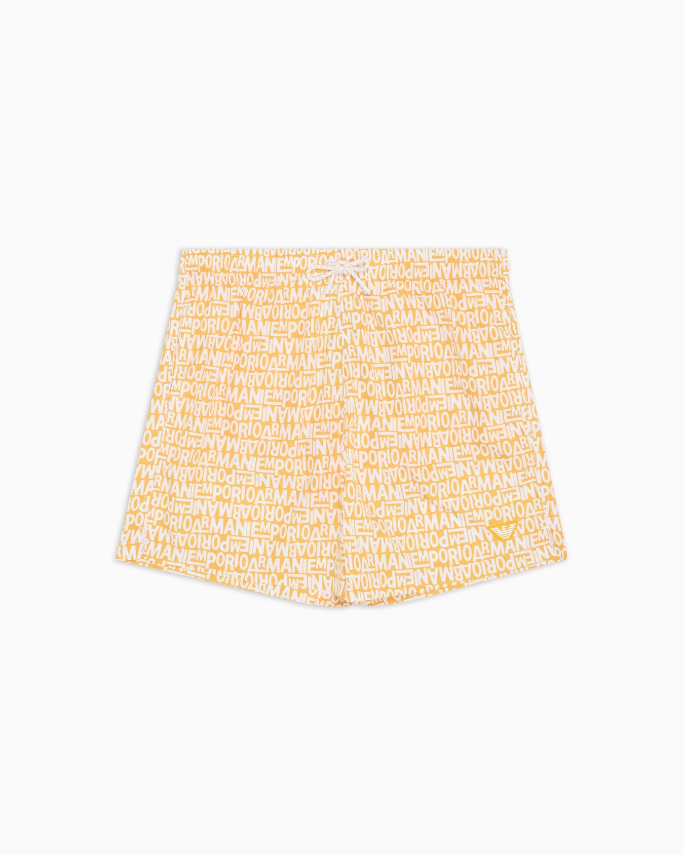Swim shorts with all-over small logo Slide 0