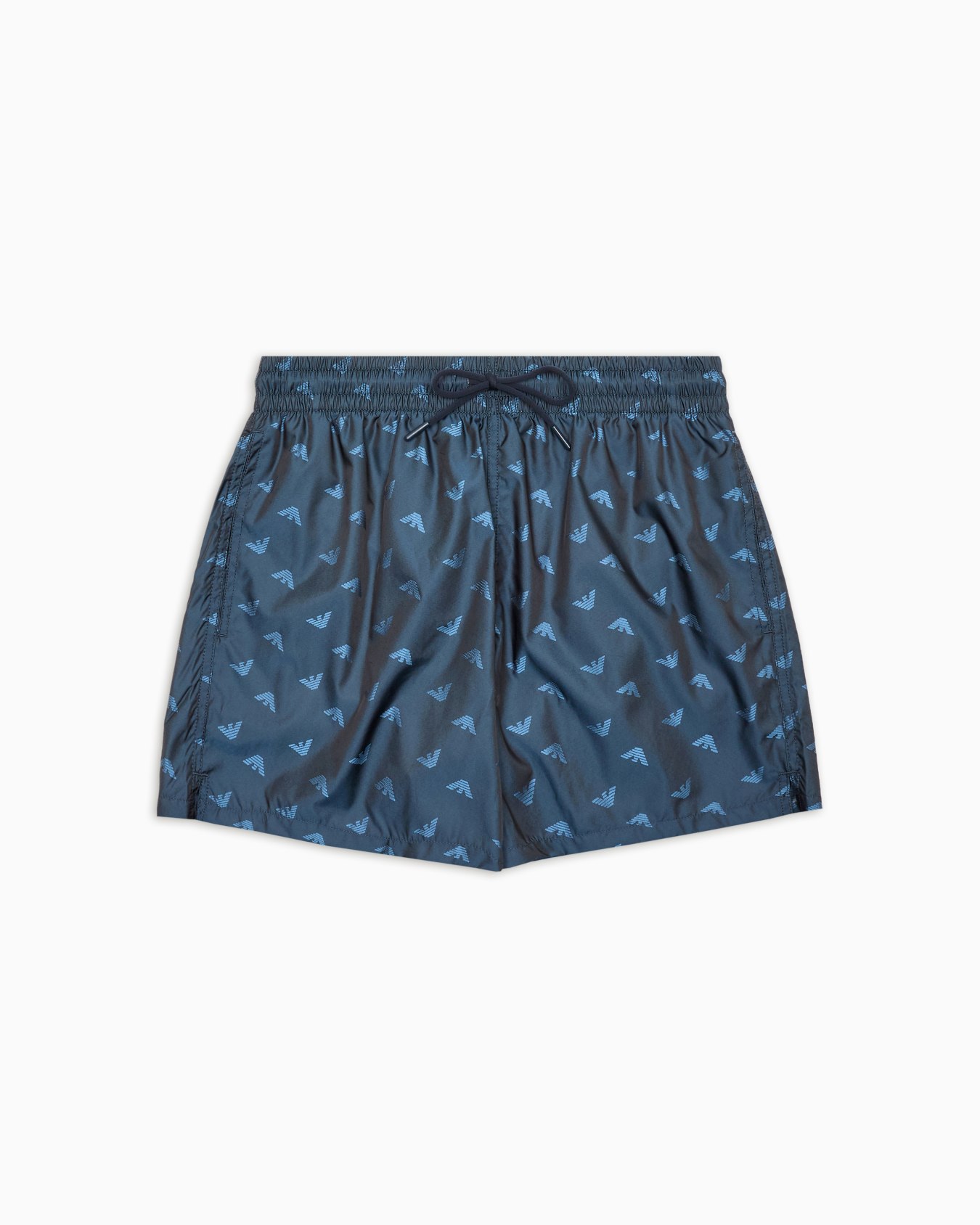 Badeshorts mit Allover-Logo in Jacquard-Verarbeitung Folie 0