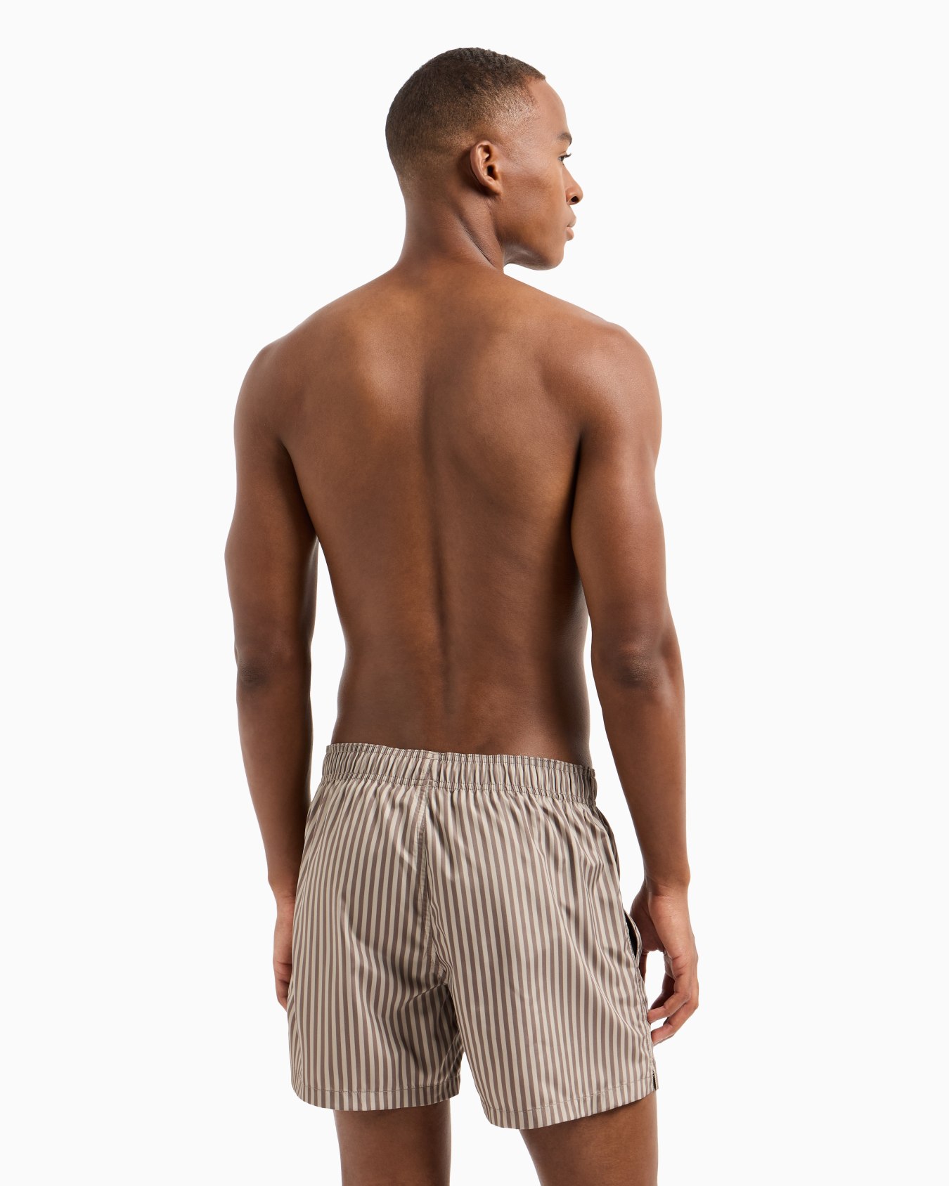 Short de bain rayé bicolore Diapositive 2