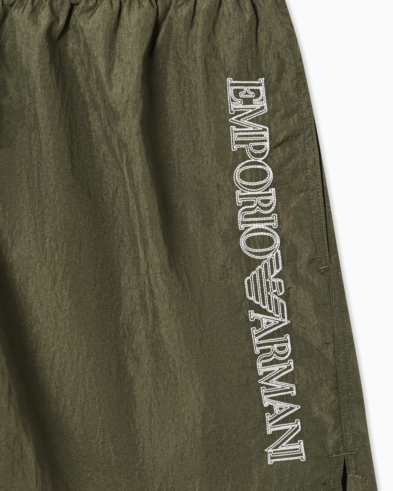 Swim shorts with stitched logo embroidery Slide 3