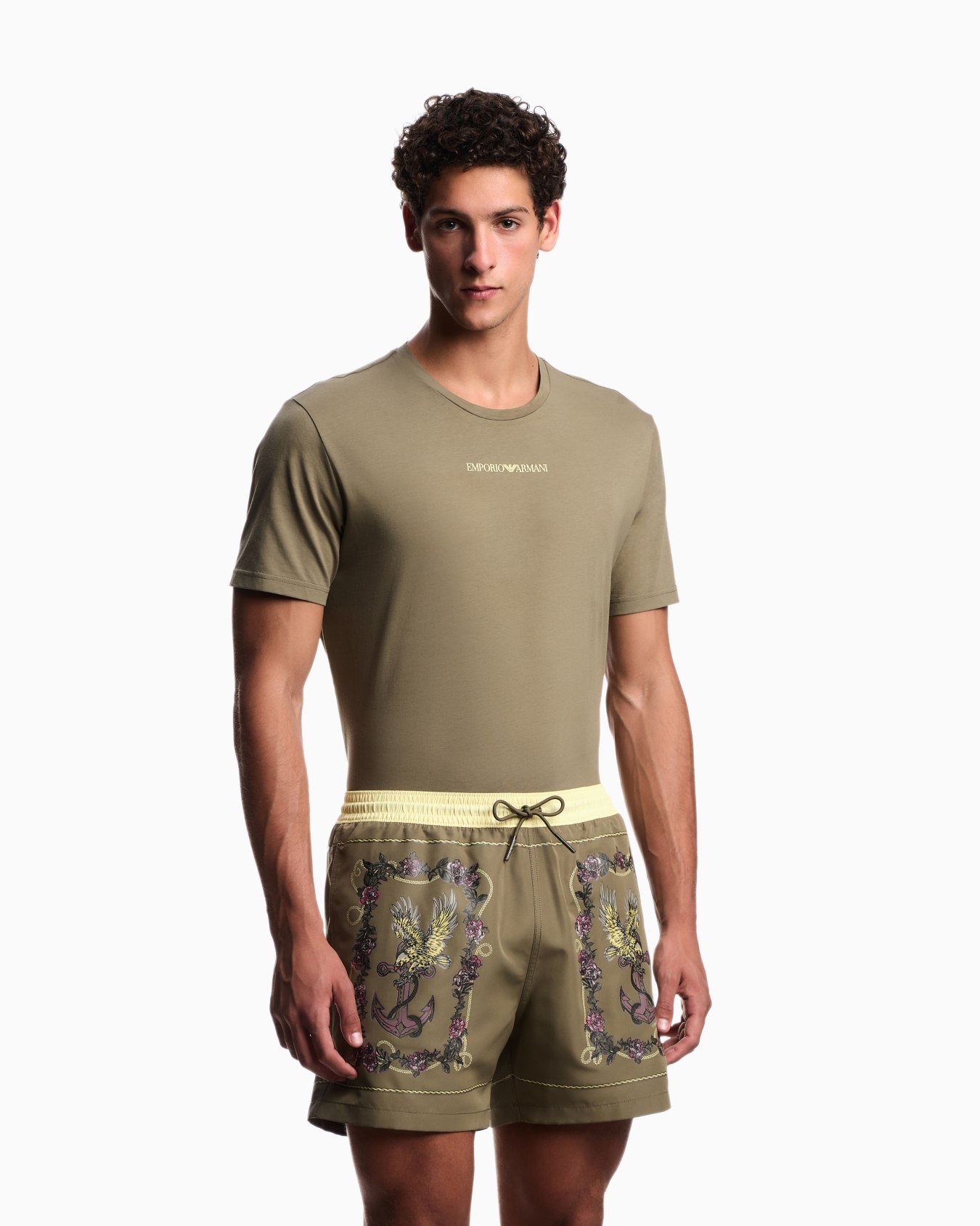 Cards print swim shorts Slide 1