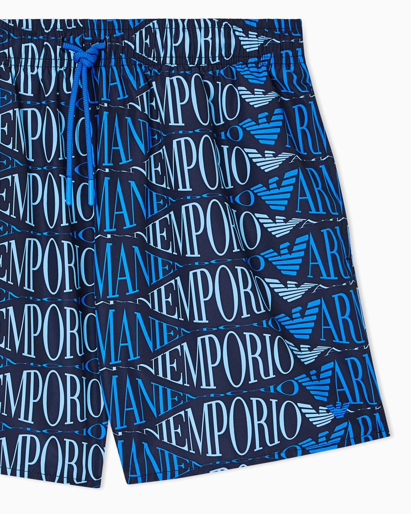 Swim shorts with all-over logo Slide 3