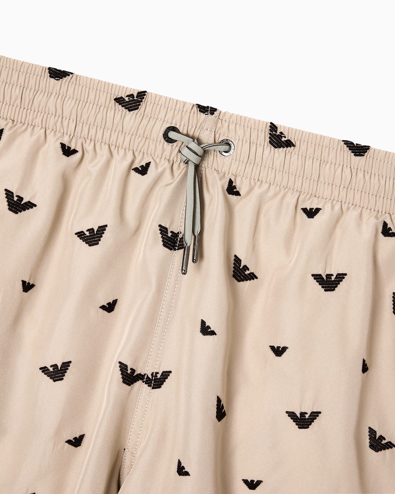 Swim shorts with all-over micro eagle embroidery Slide 3