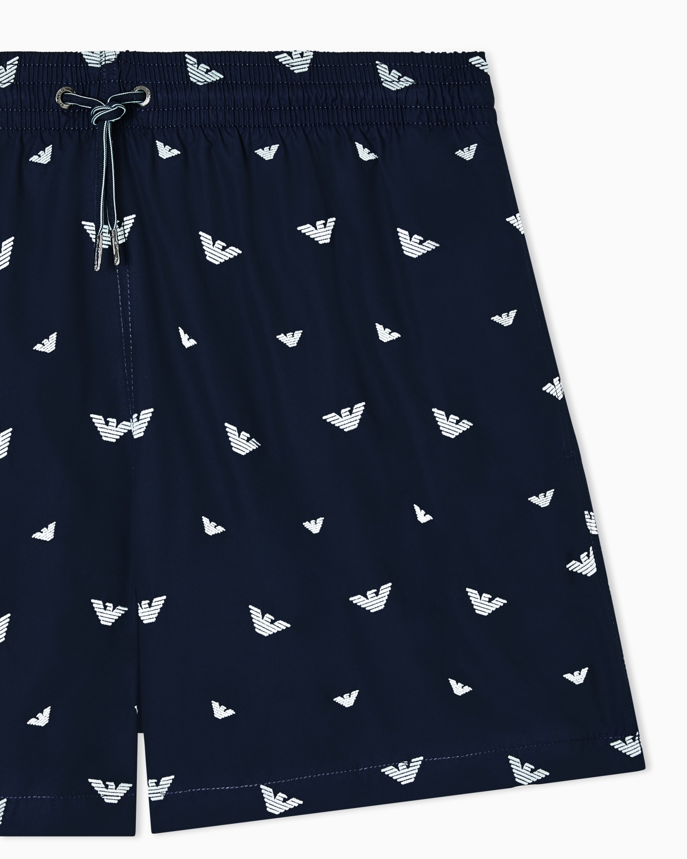 Swim shorts with all-over micro eagle embroidery Slide 3
