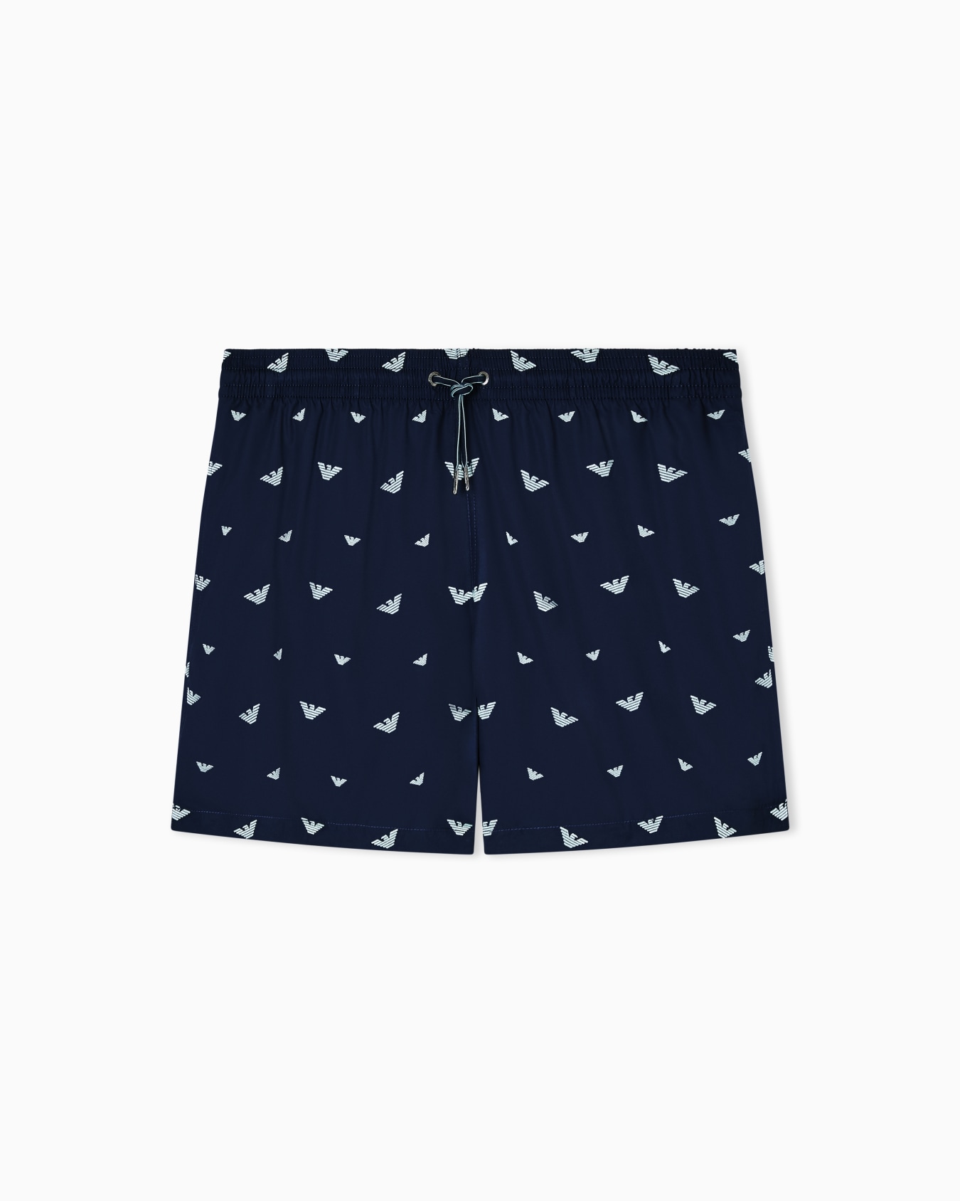 Swim shorts with all-over micro eagle embroidery Slide 0
