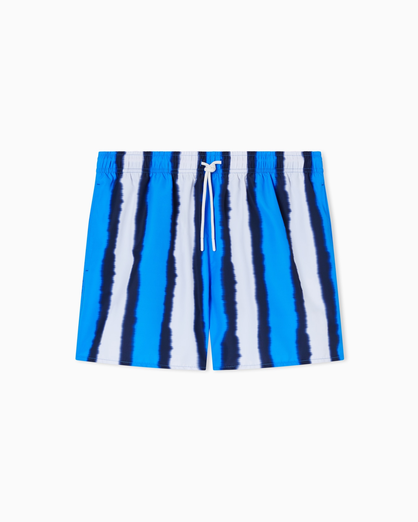 Swim shorts with shaded stripes print Slide 0
