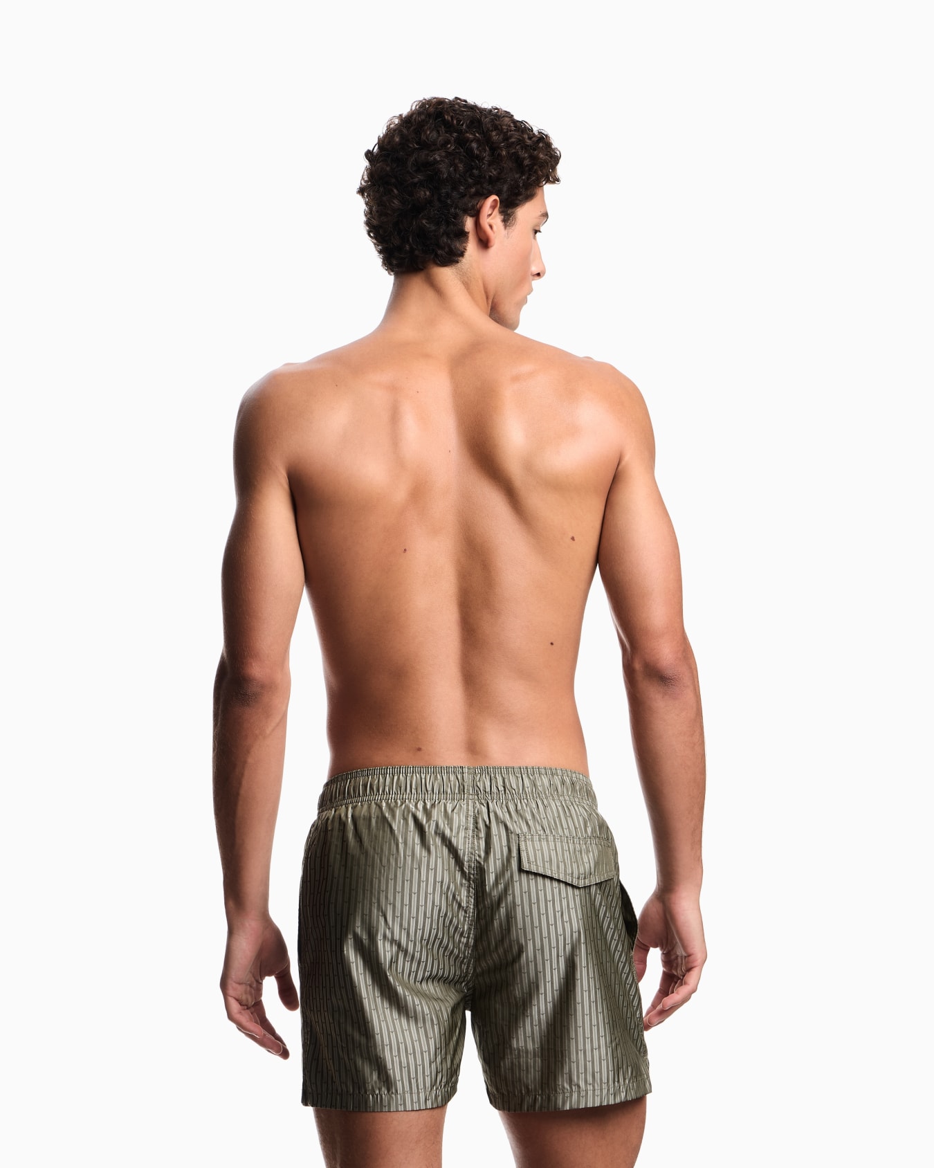 Costume shorts in jacquard fabric with all-over logo Slide 2