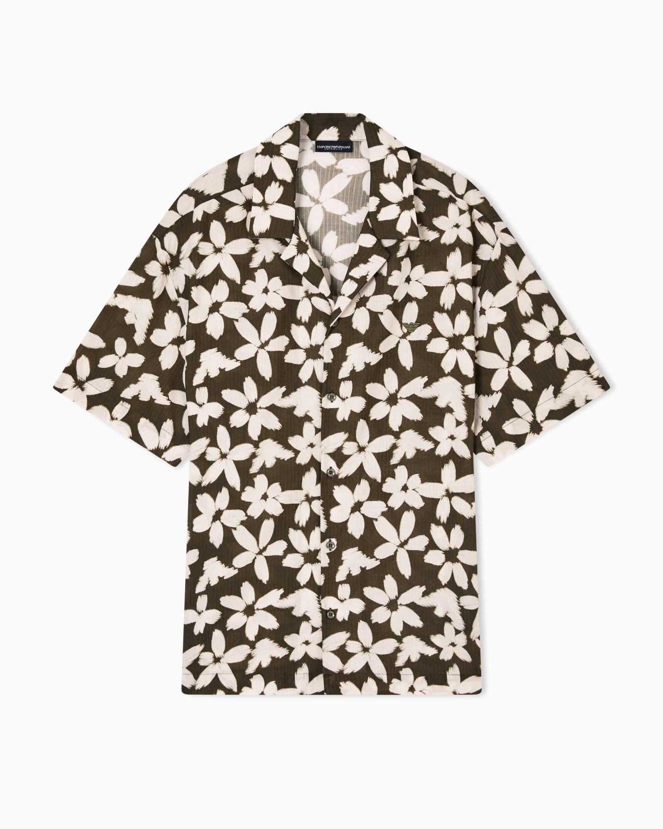 Chemise de plage à motif aigle fleuri Diapositive 0