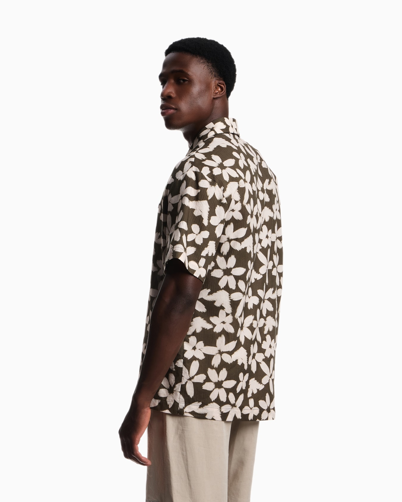 Chemise de plage à motif aigle fleuri Diapositive 2