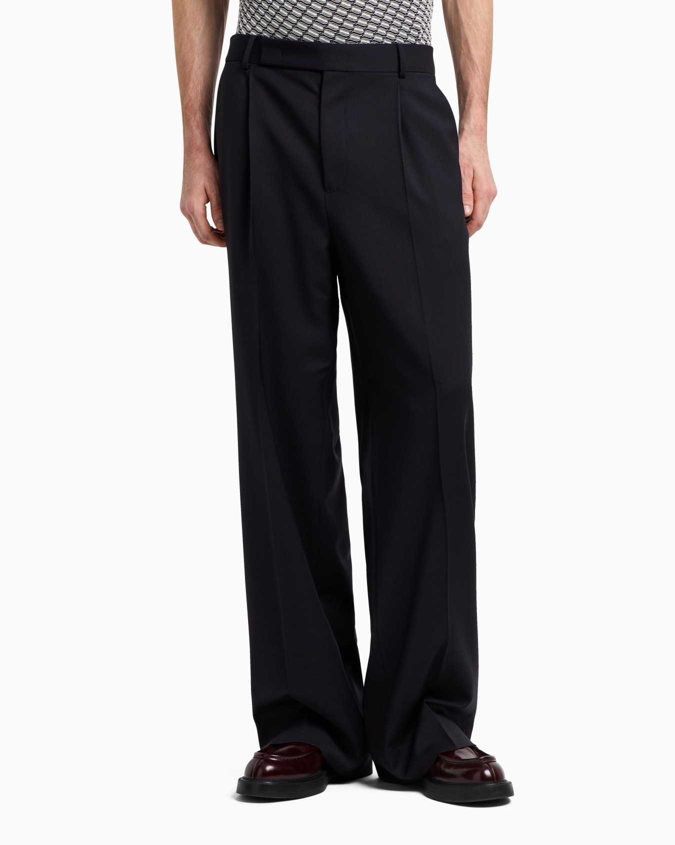 Pantalon à pinces en sergé stretch de laine vierge Icon Diapositive 4