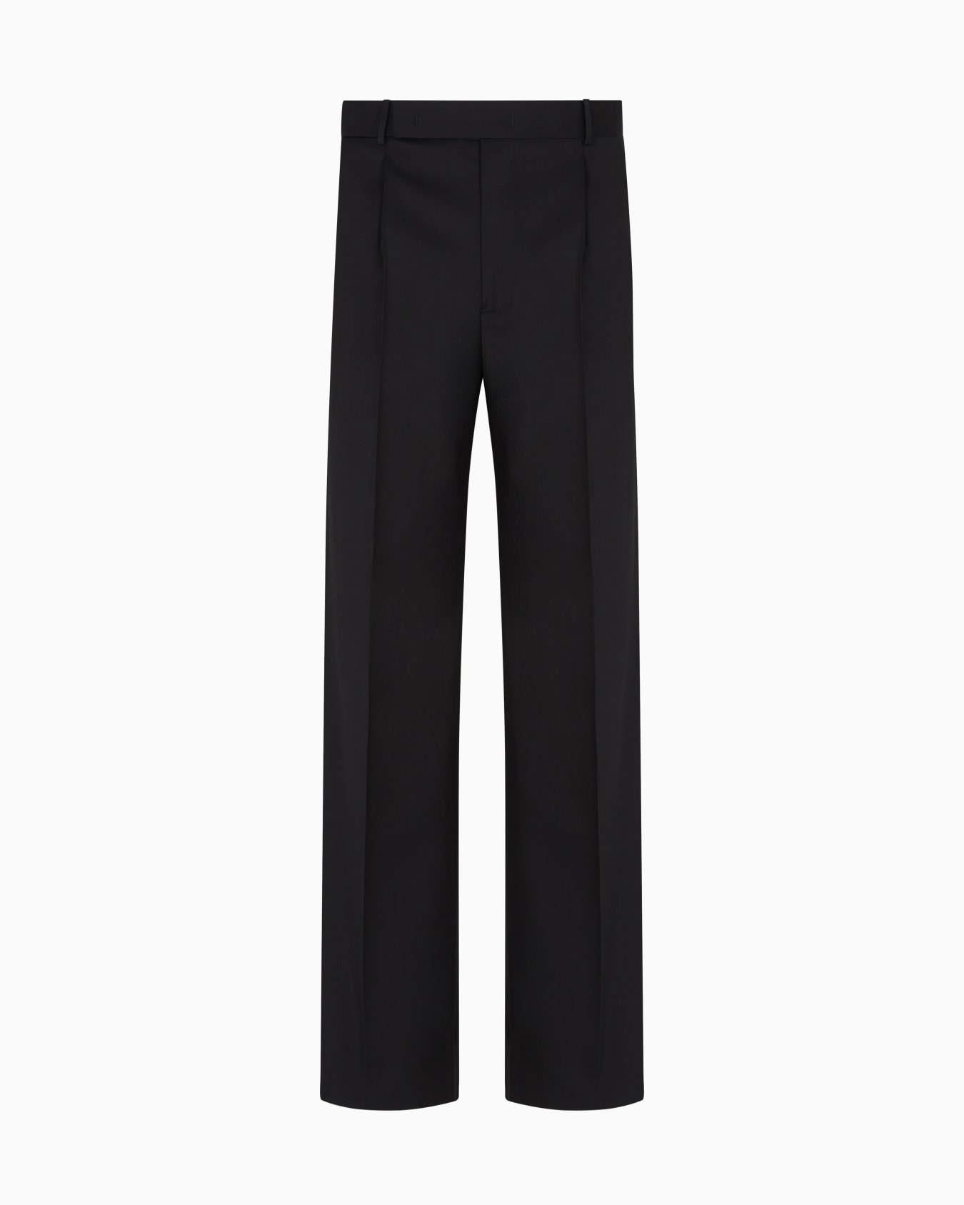 Pantalon à pinces en sergé stretch de laine vierge Icon Diapositive 0