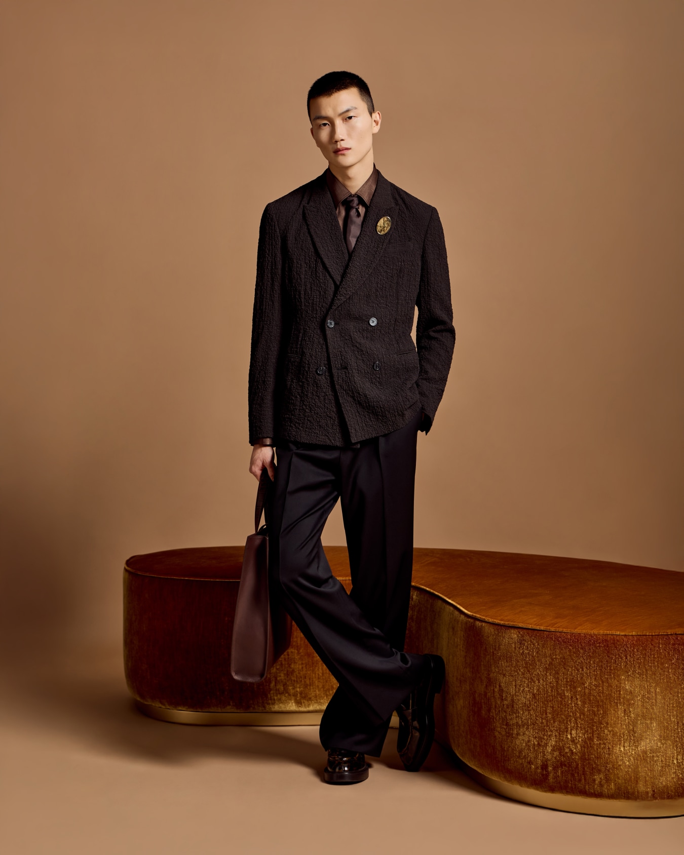 Pantalon à pinces en sergé stretch de laine vierge Icon Diapositive 6