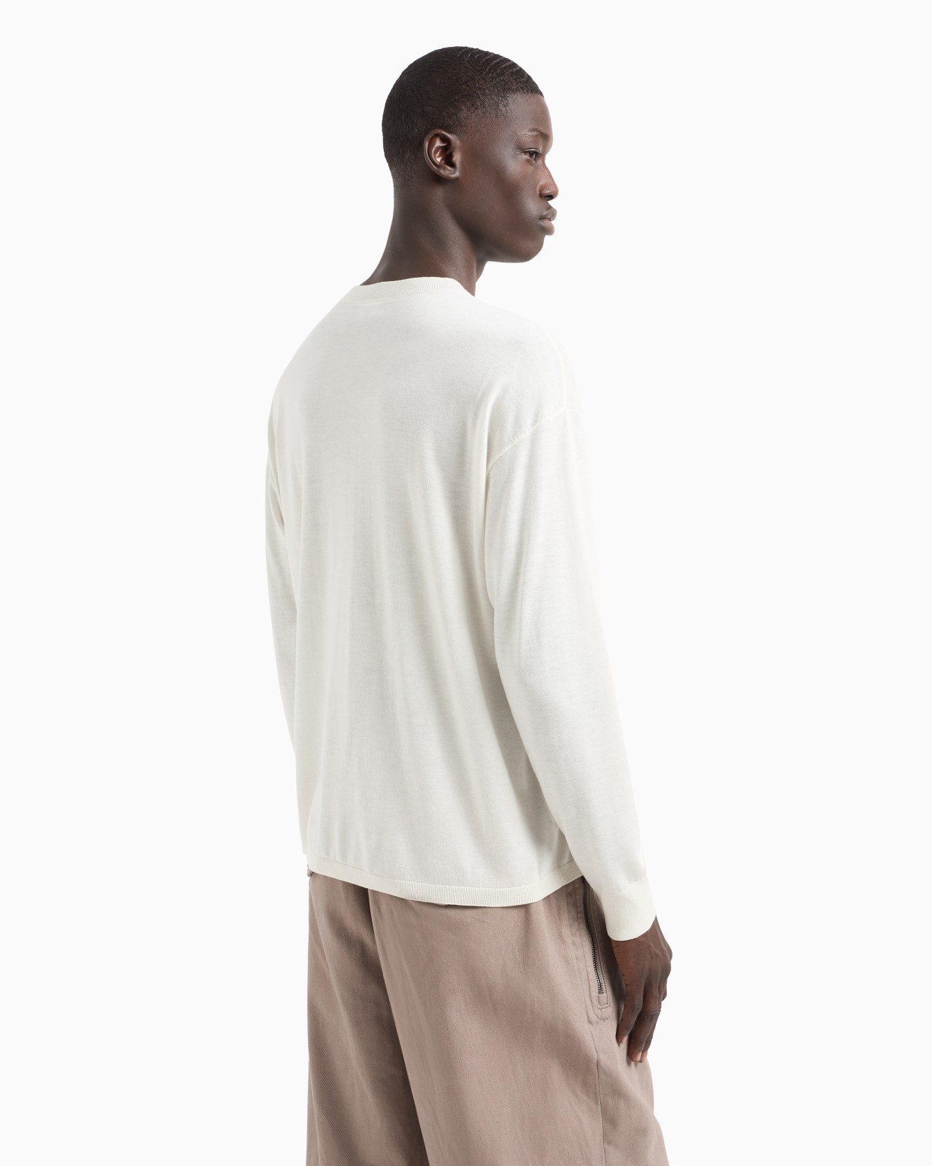 ASV wool-Lyocell blend jumper with flower print Slide 3