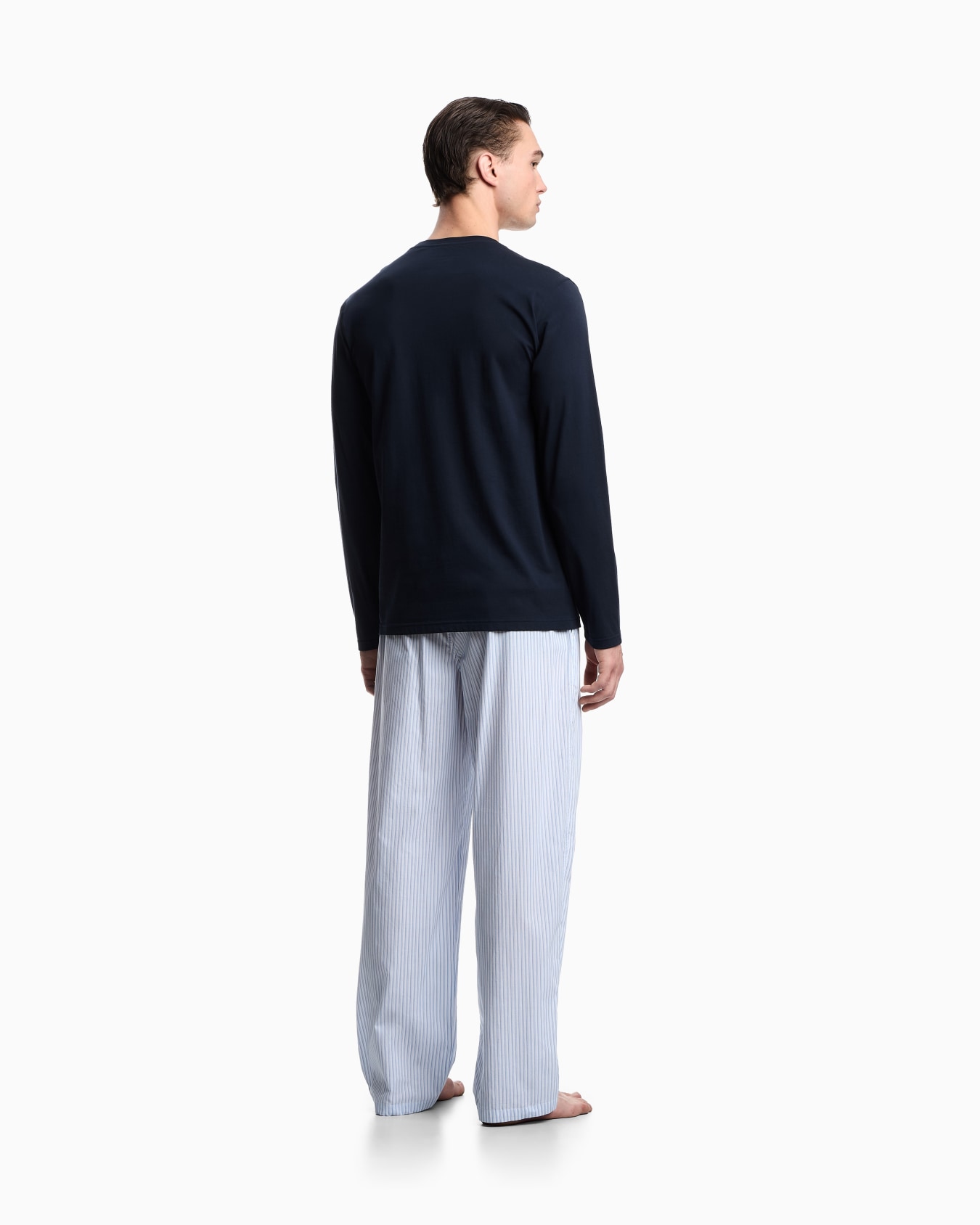 Pijama con pantalones de tejido jacquard con motivo integral Diapositiva 2