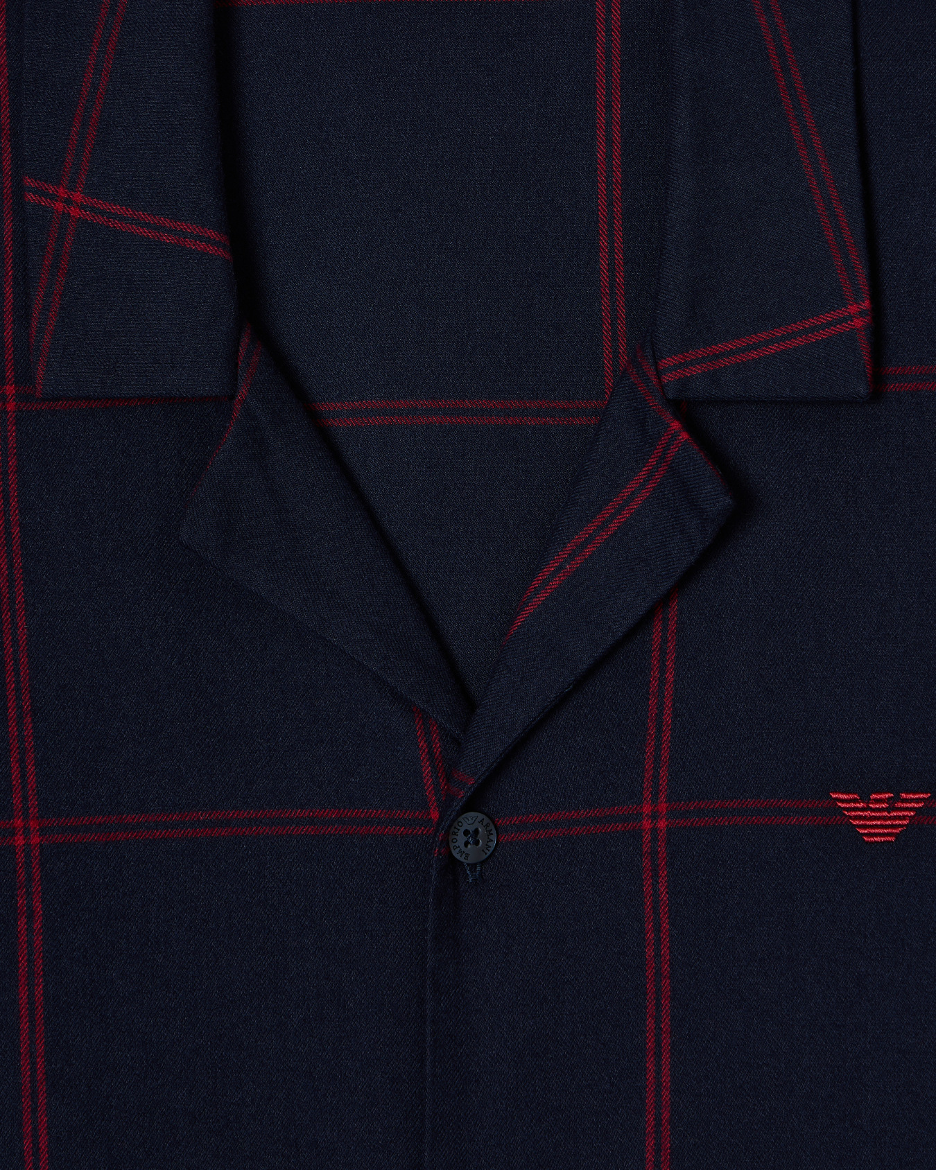 ASV tartan motif flannel pyjamas with lapels Slide 3