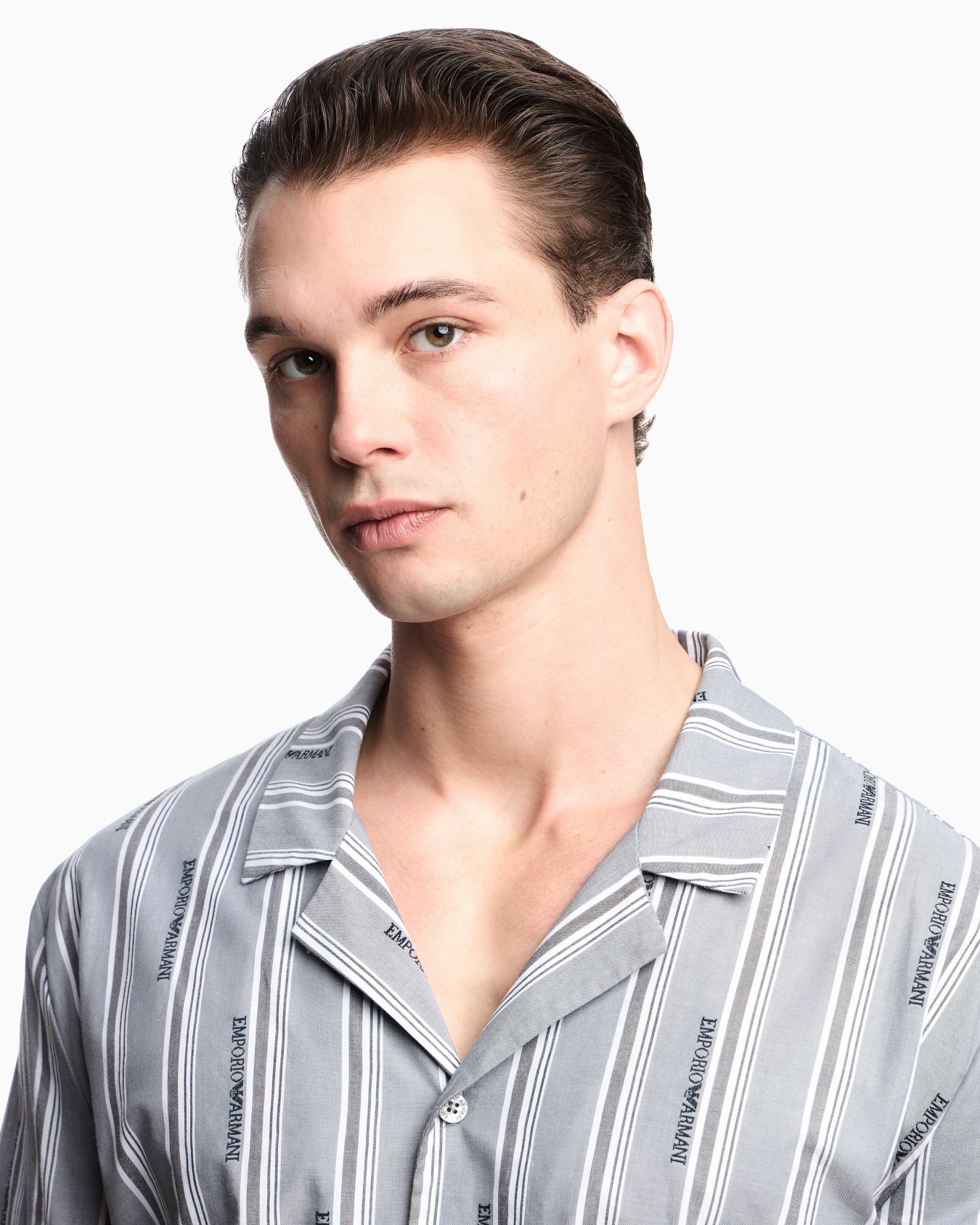 자카드 로고 패턴 파자마 슬라이드 4