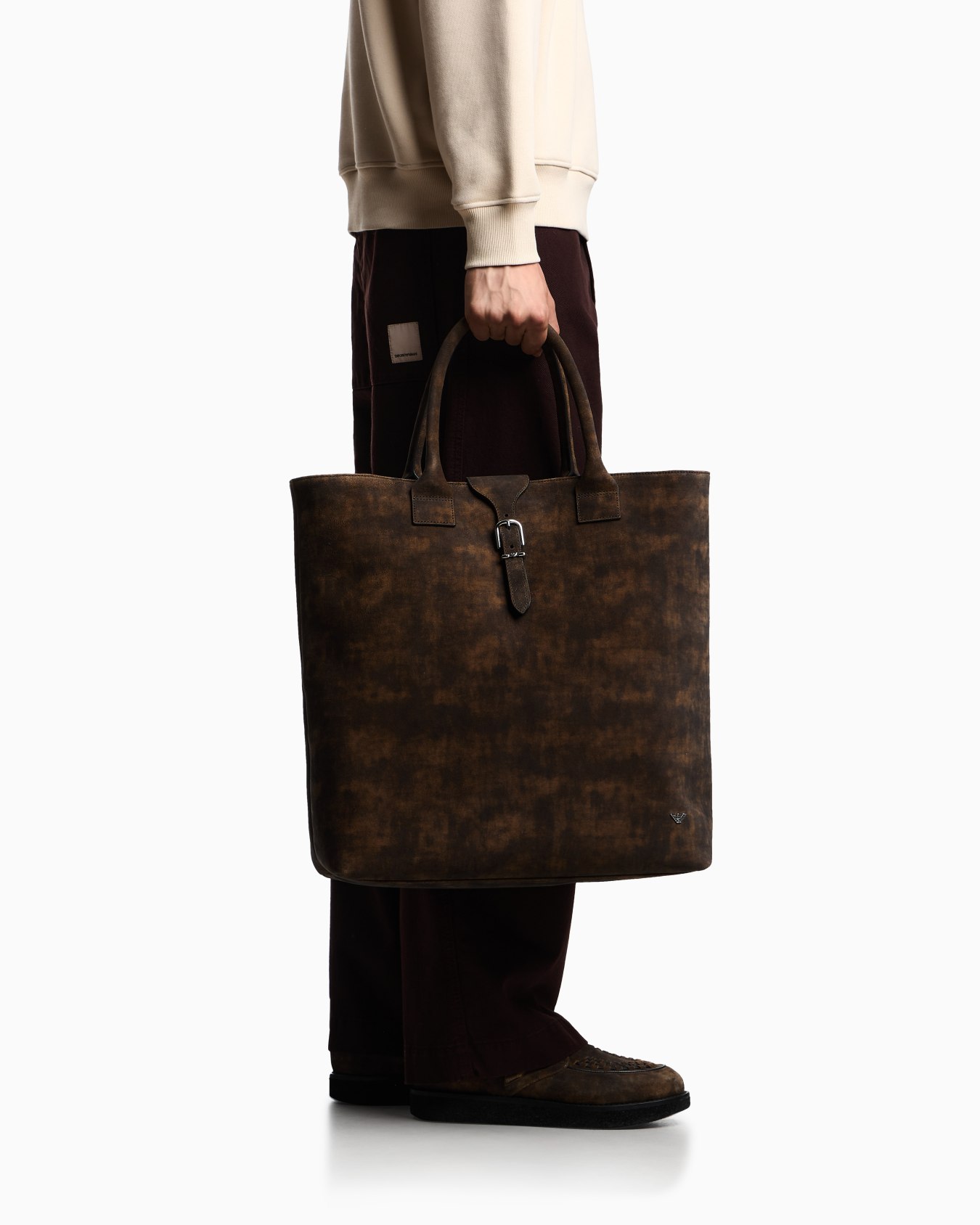 New York dappled leather shopper bag Slide 5