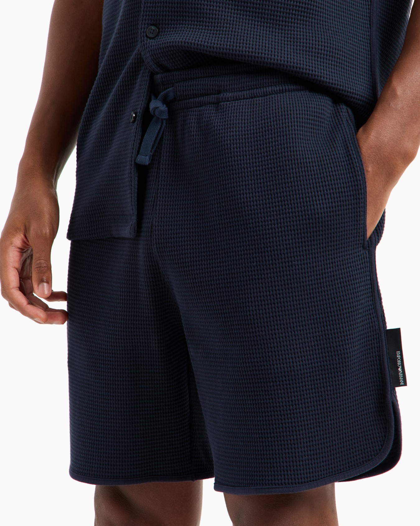 Waffle jersey loungewear Bermuda shorts Slide 3