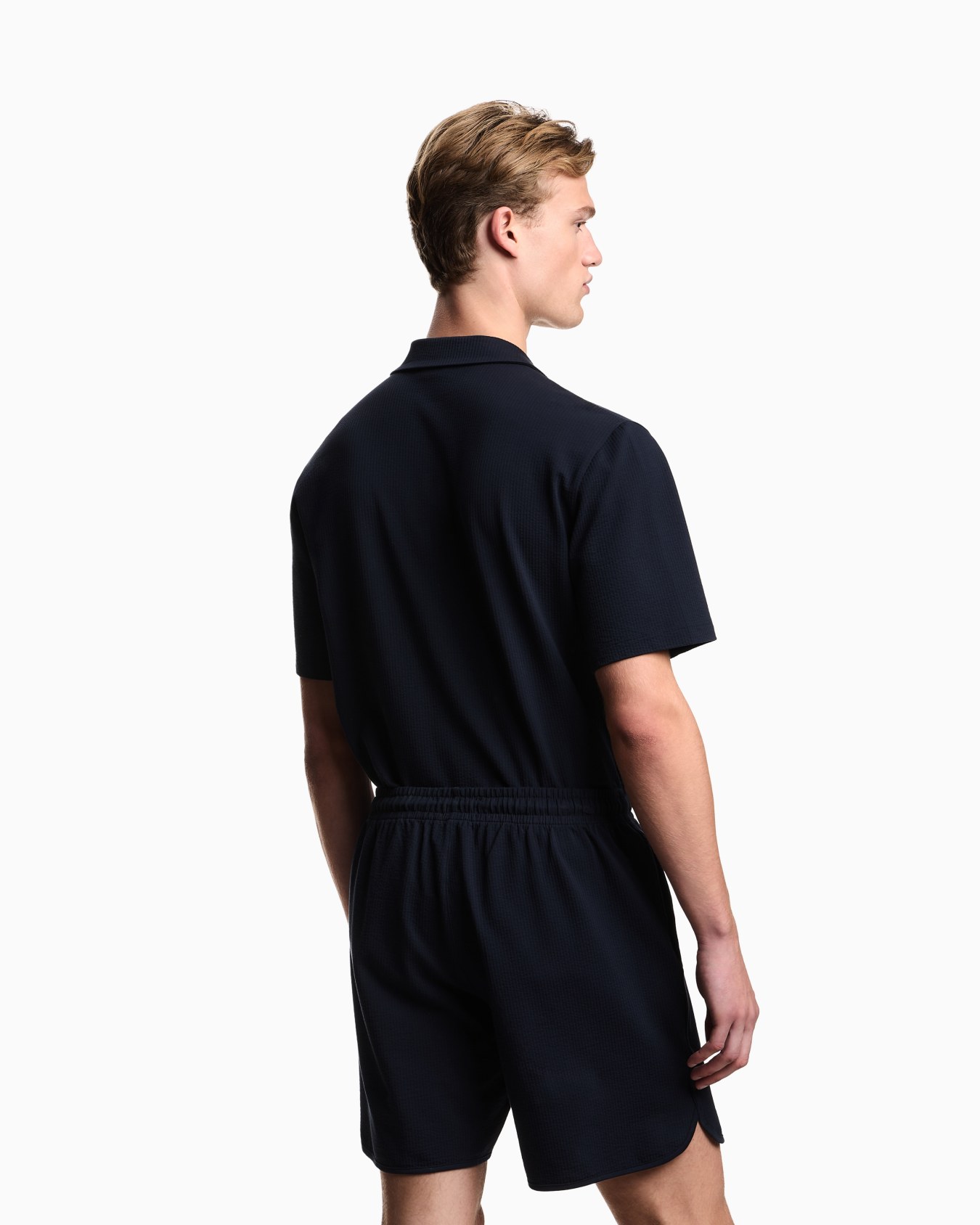 Bermuda loungewear in jersey seersucker Slide 2