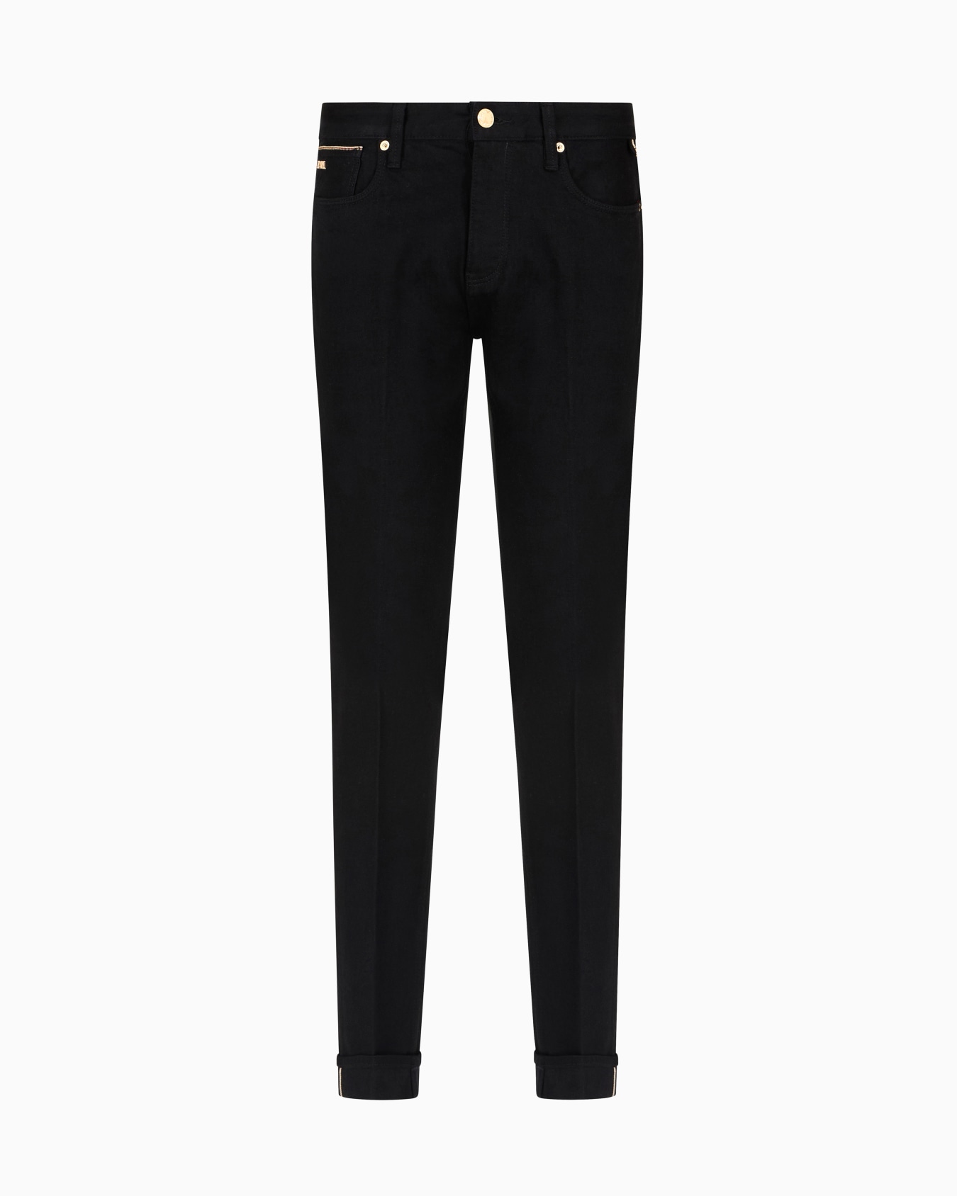 Jean J75 coupe slim en denim selvedge avec broderie Diapositive 0