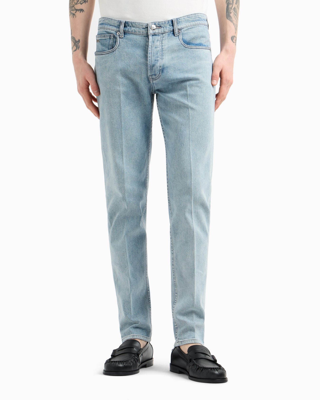 J75 Slim-fit, stone-washed faded comfort denim jeans Slide 3
