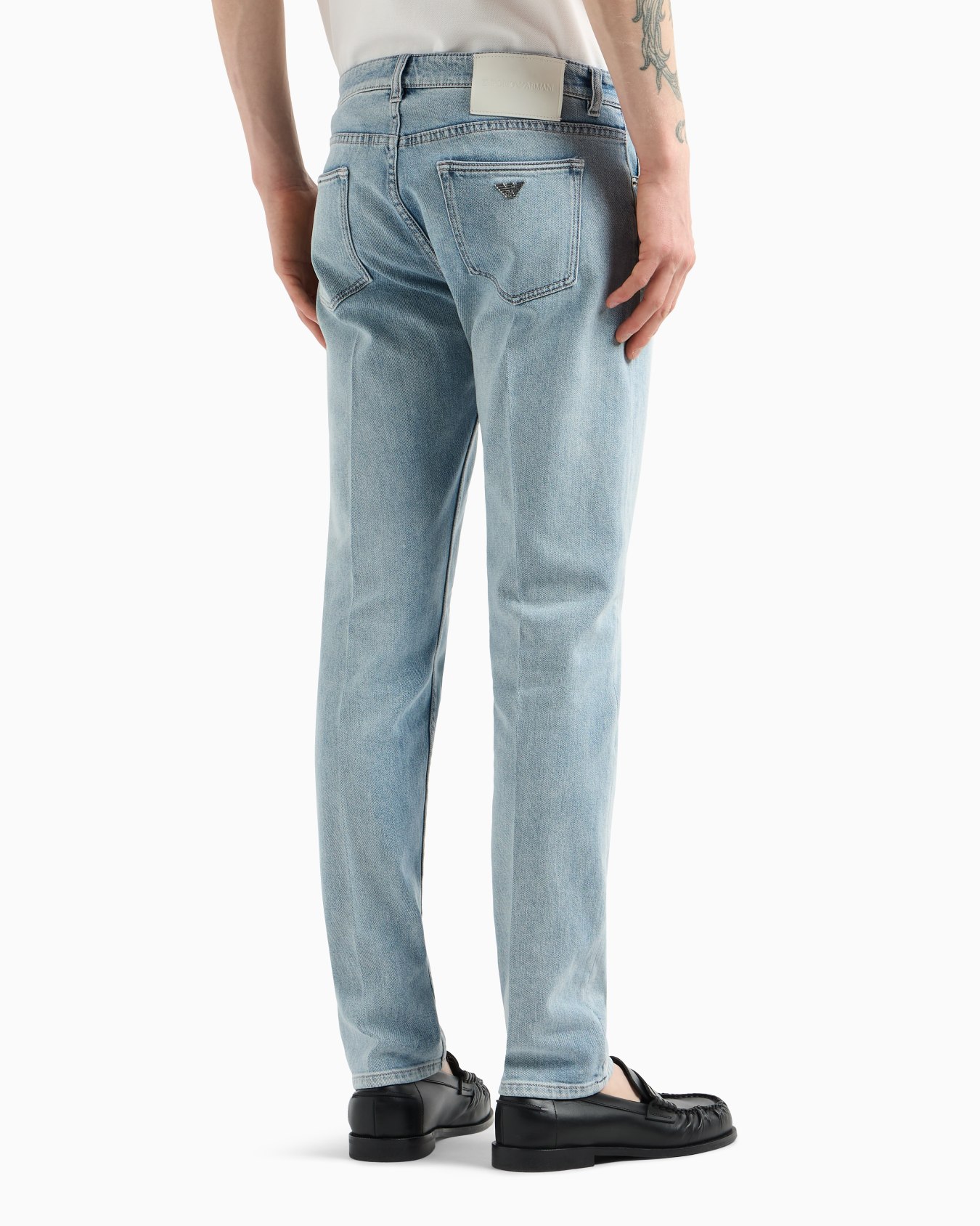 J75 Slim-fit, stone-washed faded comfort denim jeans Slide 2