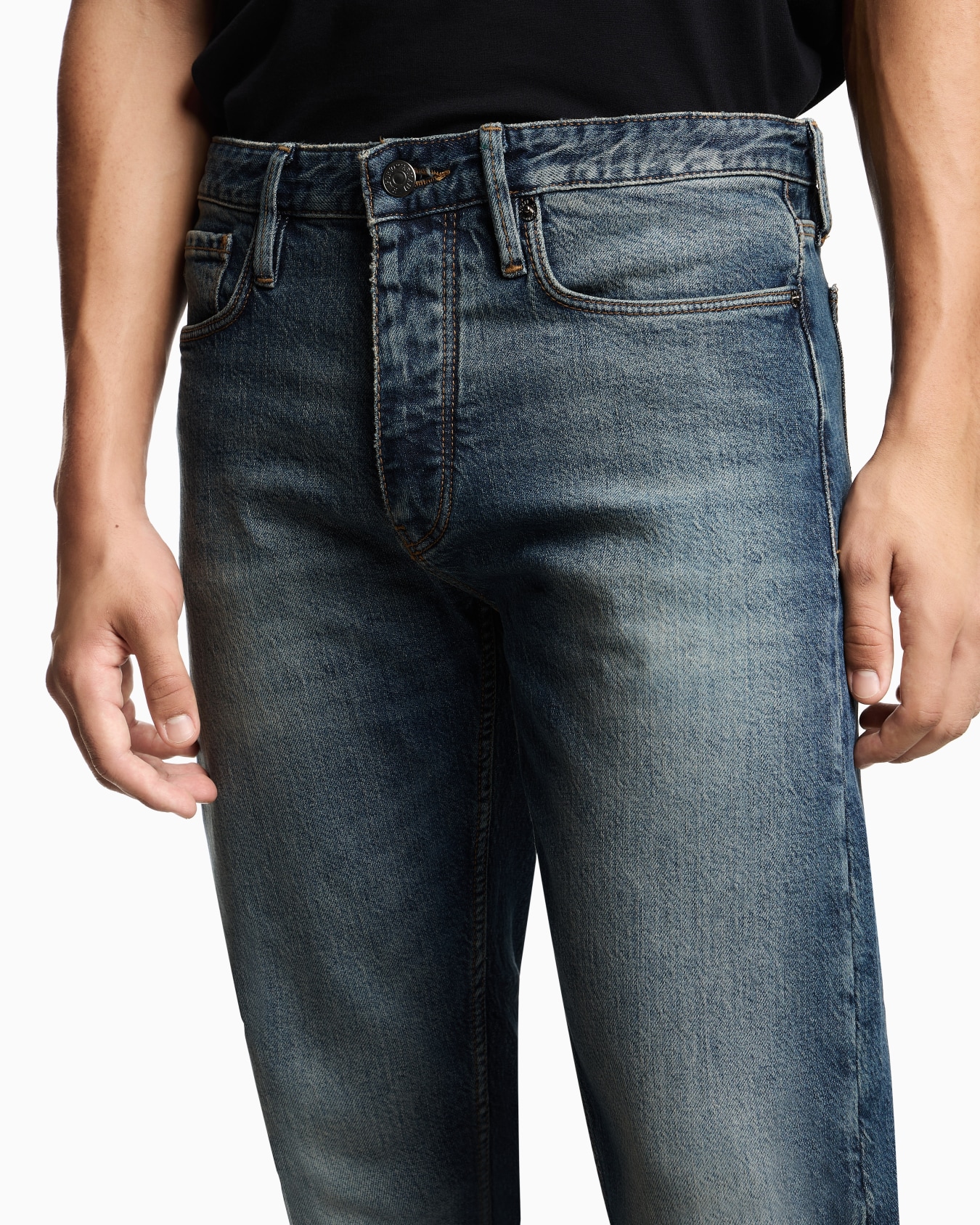 J75 slim-fit faded stretch-denim jeans Slide 4